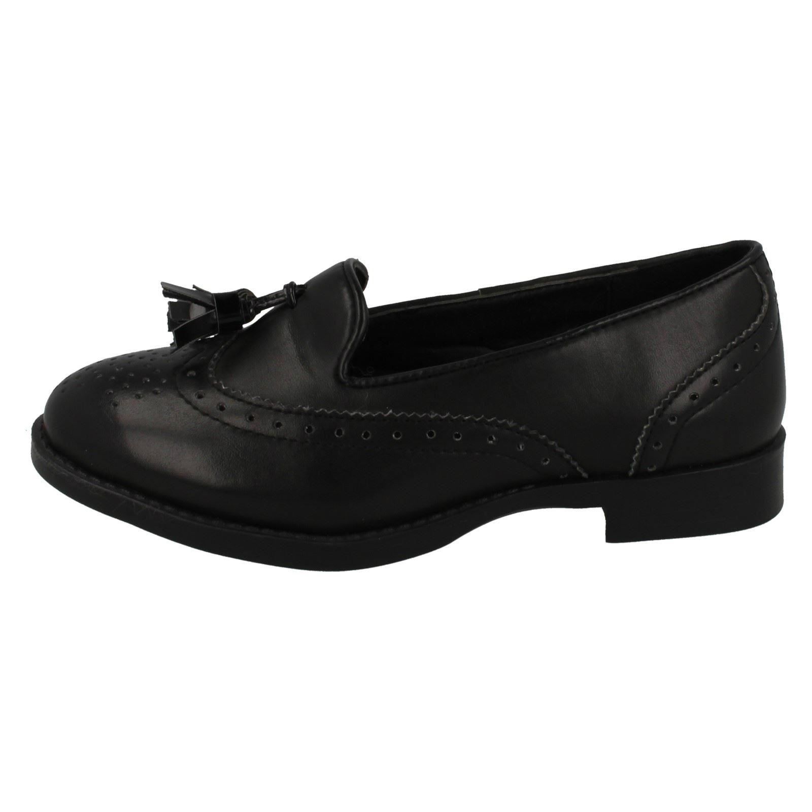 Spot On Girls Brogue Detail School Shoes