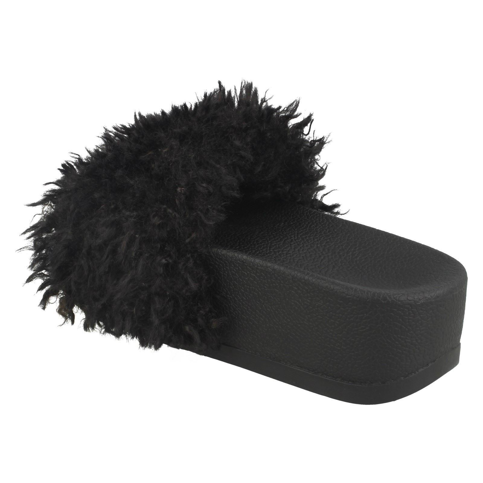 Ladies Spot On Flatform Mule