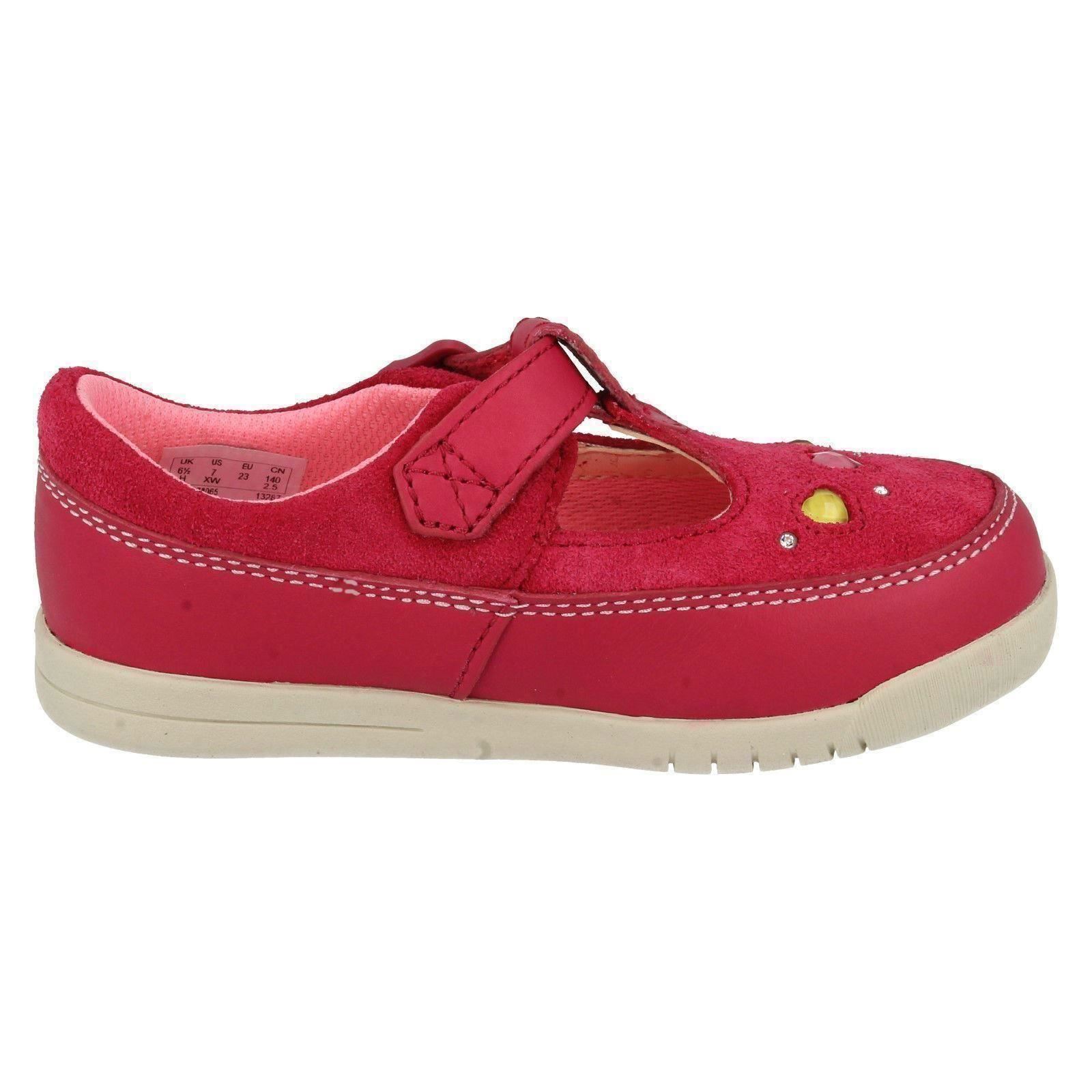 Girls Clarks Buckle Casual Shoes Crazy Dot