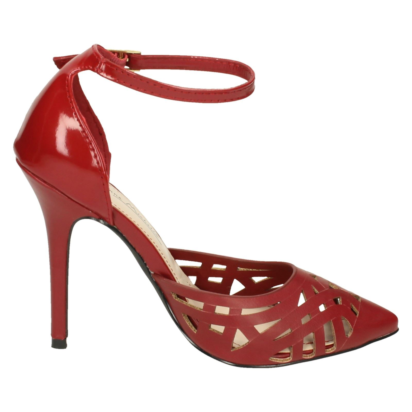 Ladies Anne Michelle Ankle Strap /'Court Shoes/'