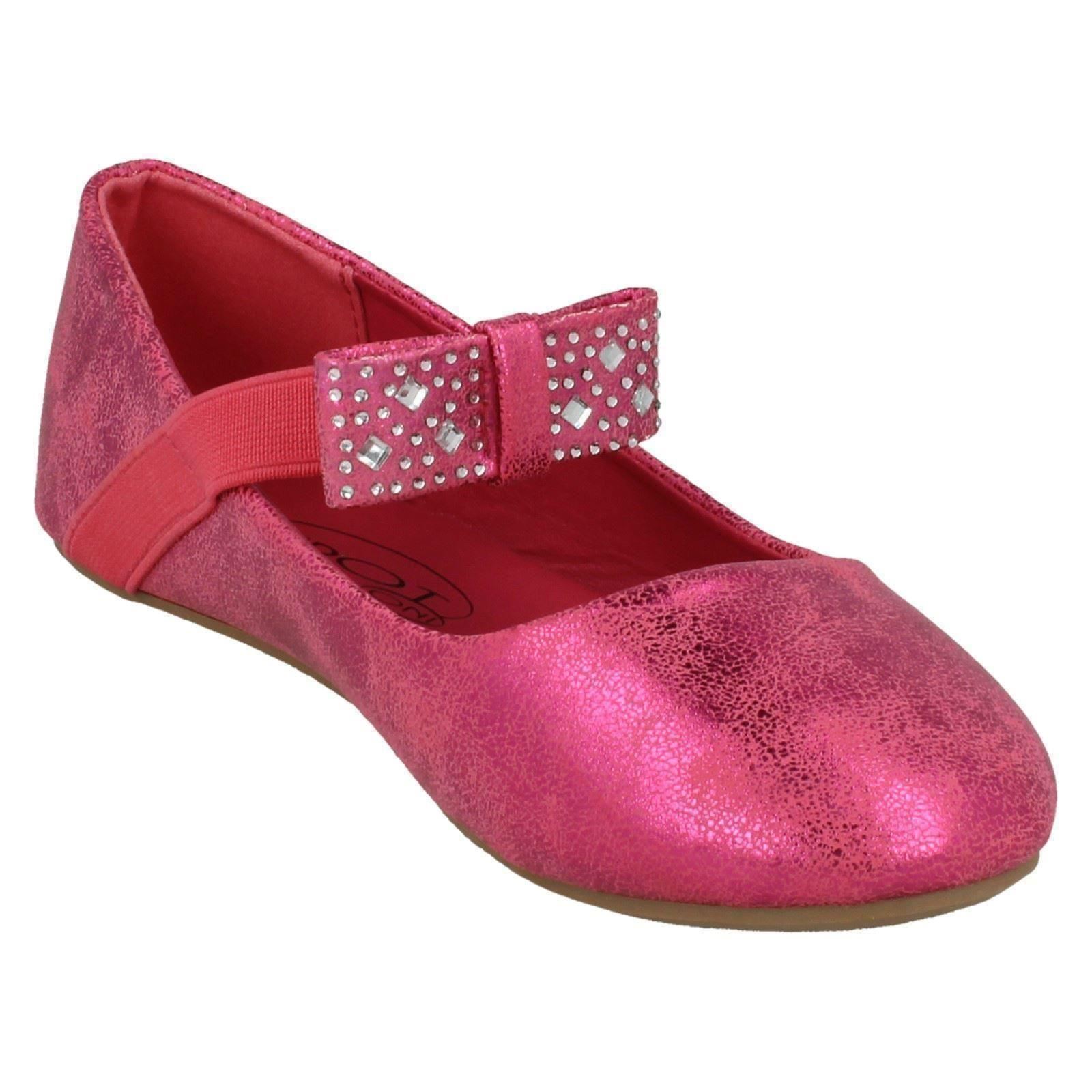 Girls Spot On Flat Ballerina /'Shoes/'