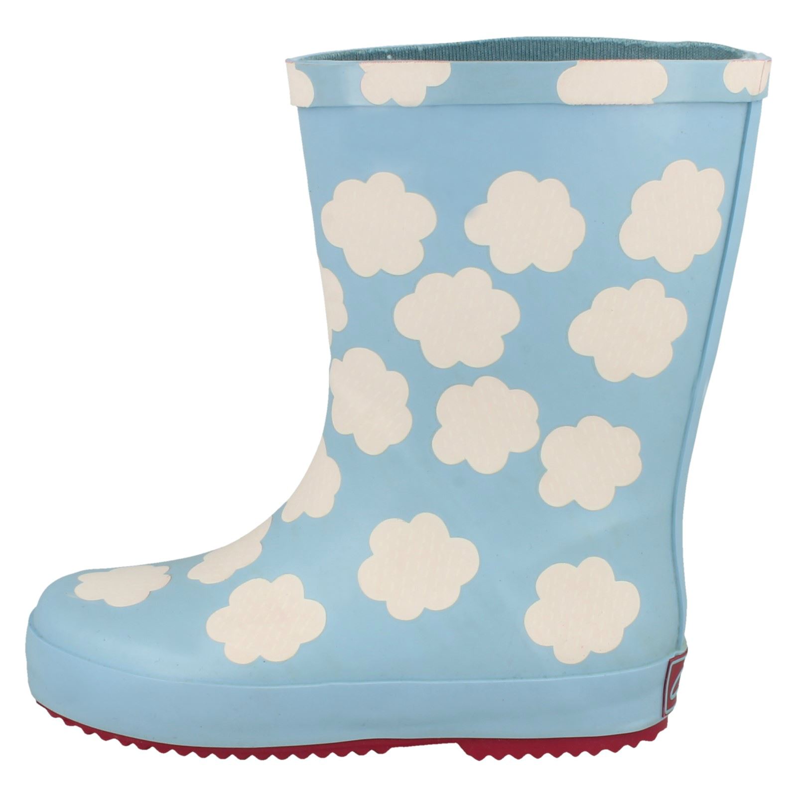 Girls Clarks Cloud Print Wellington Boots /'Tarri Patch/'