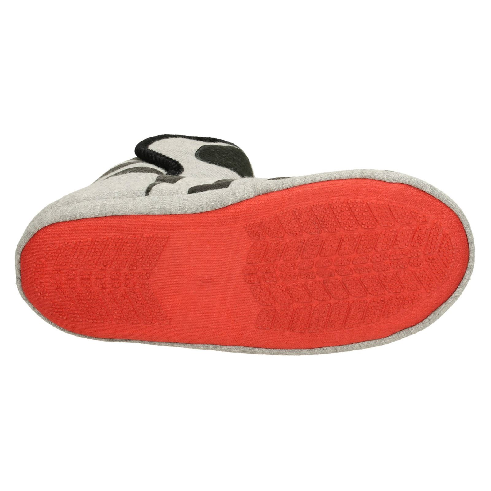 Boys Disney Riptape Fastening Rounded Toe Textile Boot Slippers Mickey Mouse