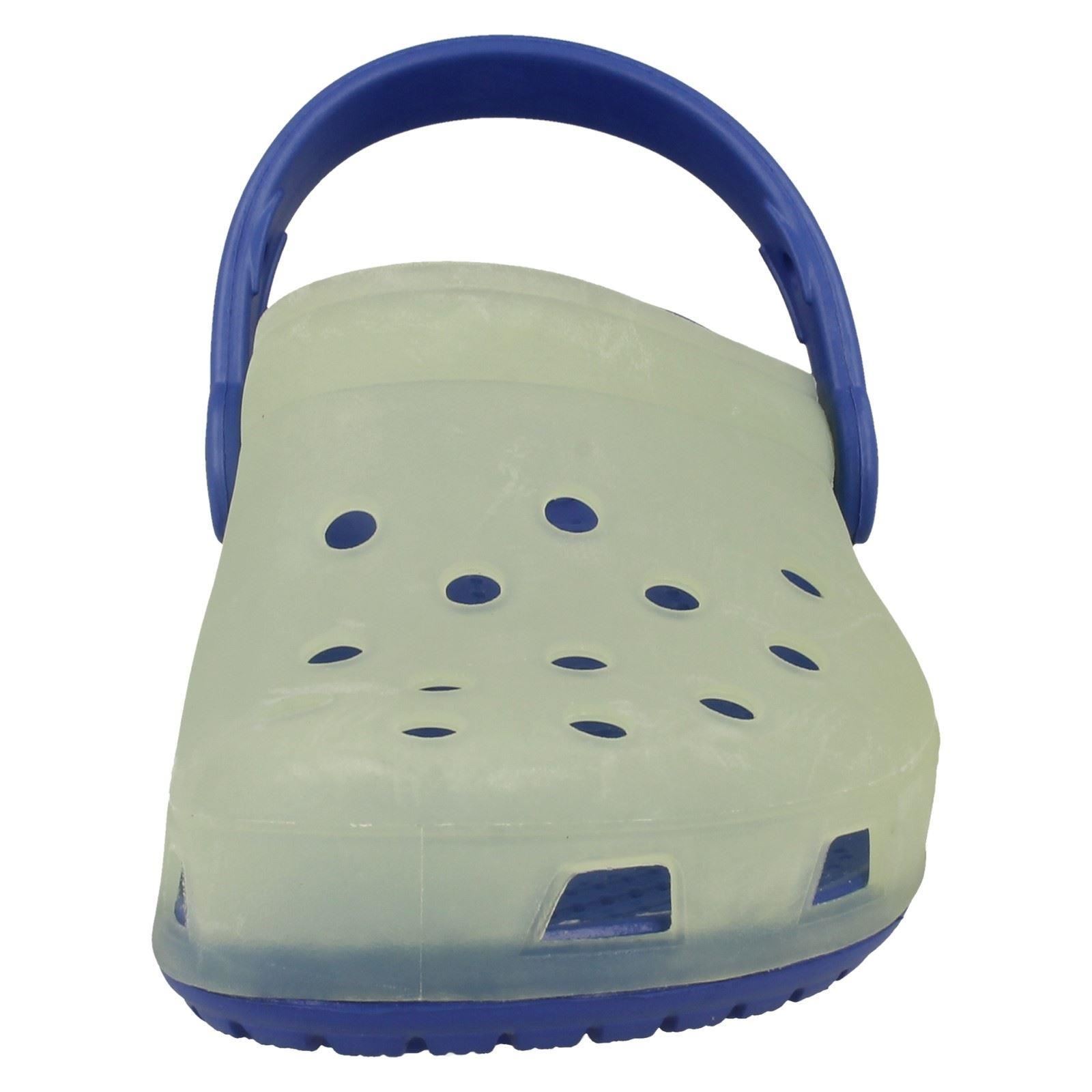 Boys Crocs Slip On Mules /'Chameleons Trnslcnt Clg K/'