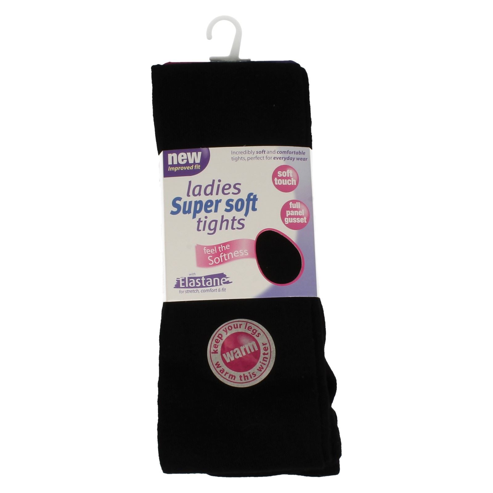 Ladies /'Super Soft Tights/' with Elastane