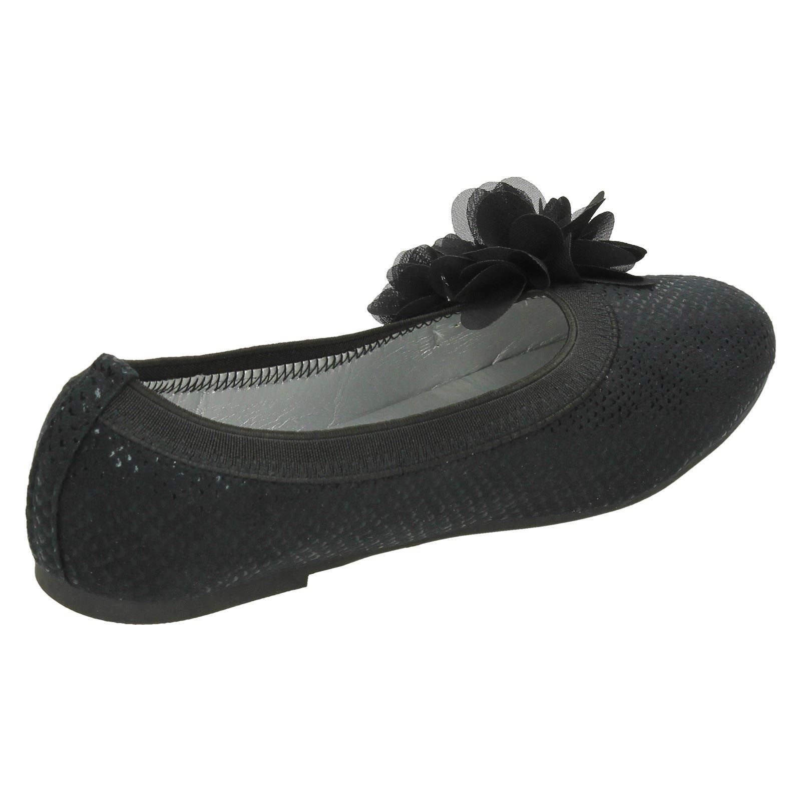 Girls Spot On Flat Slip On Ballerina Shoes
