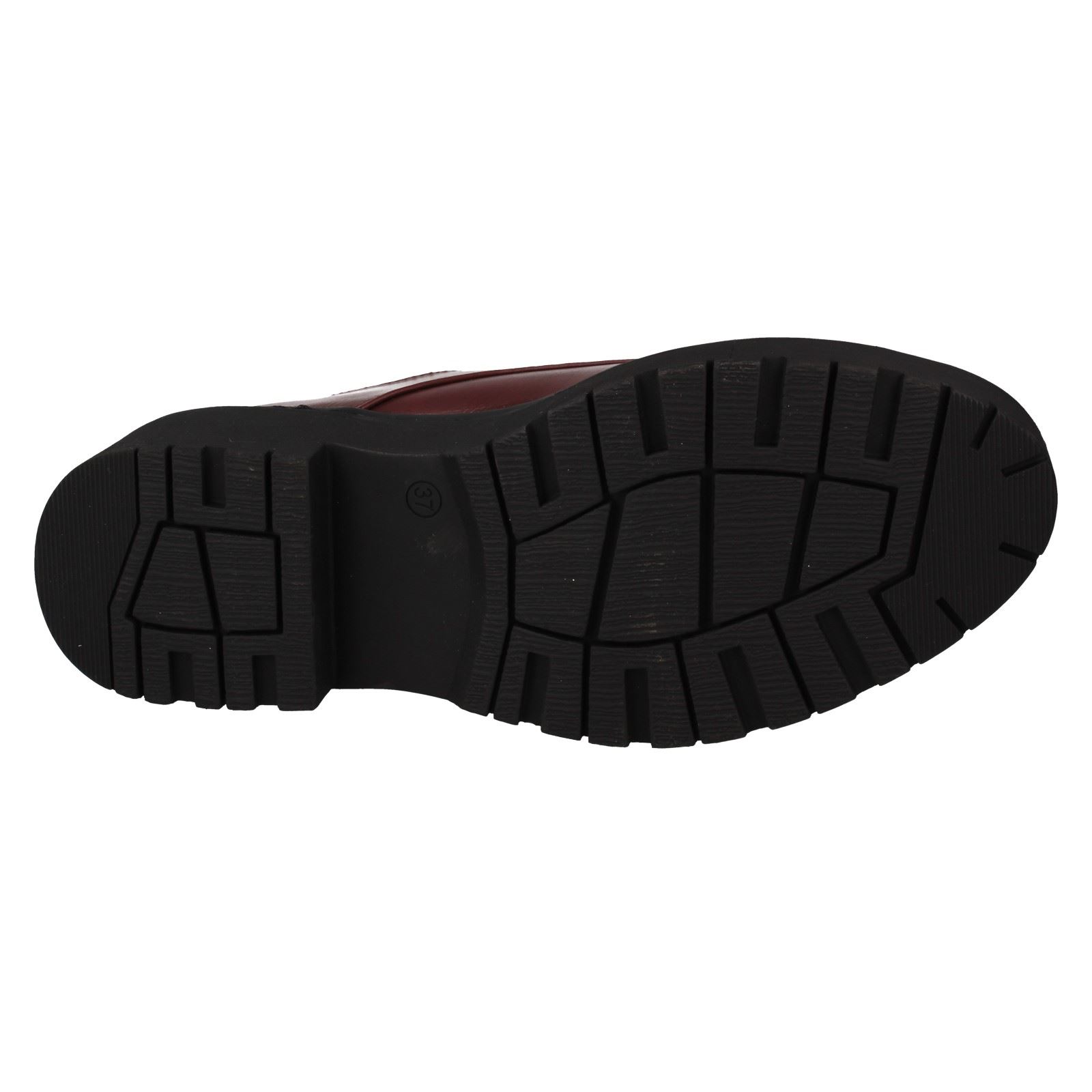 Ladies Spot On Platform Lace Up Shoes