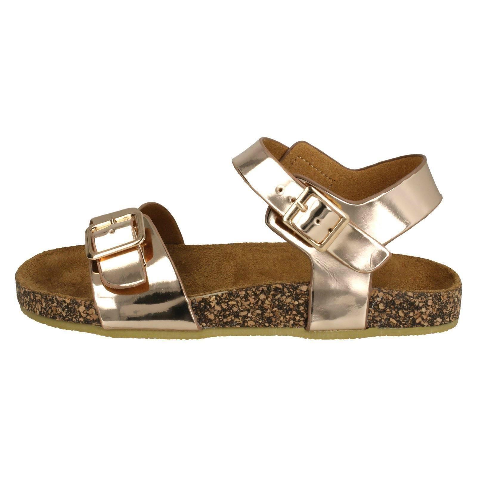 Girls Spot On Flat Buckle Strap /'Sandals/'
