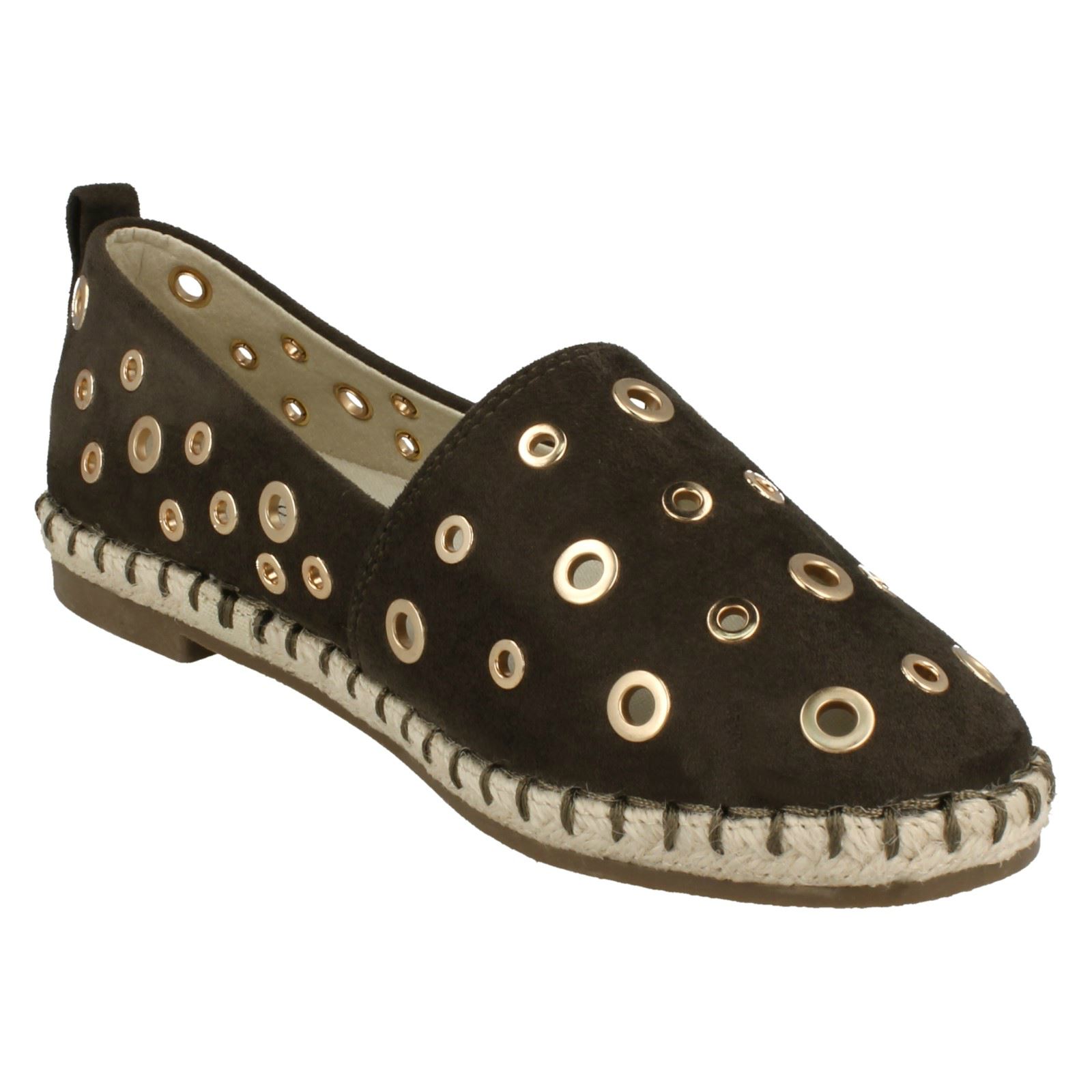 Ladies Spot On Casual Espadrilles