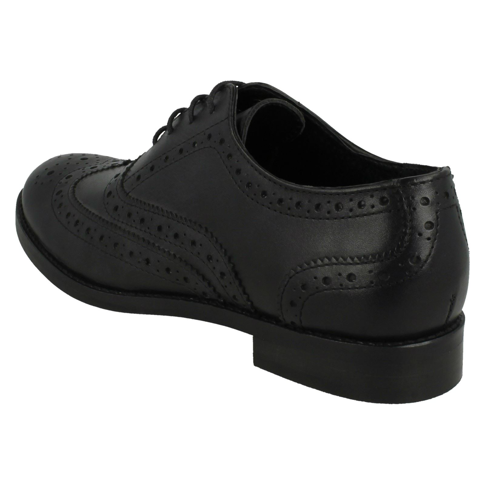Ladies Leather Collection Low Heel Lace Up /'Brogue/' Shoes