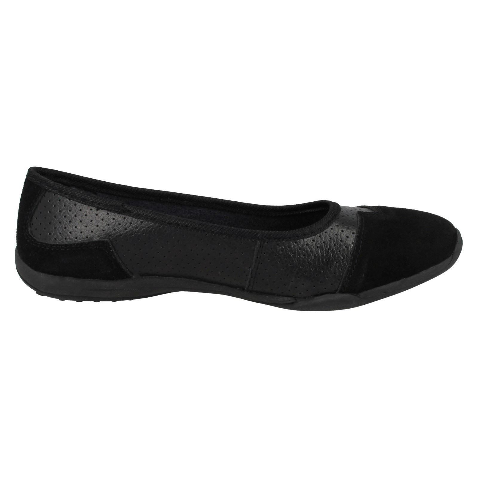 Ladies Down To Earth Casual Leather /'Ballerinas/'