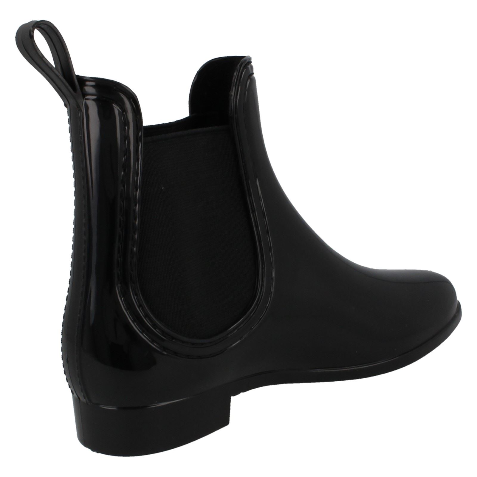 Ladies Spot On Flat Ankle Wellington Boots