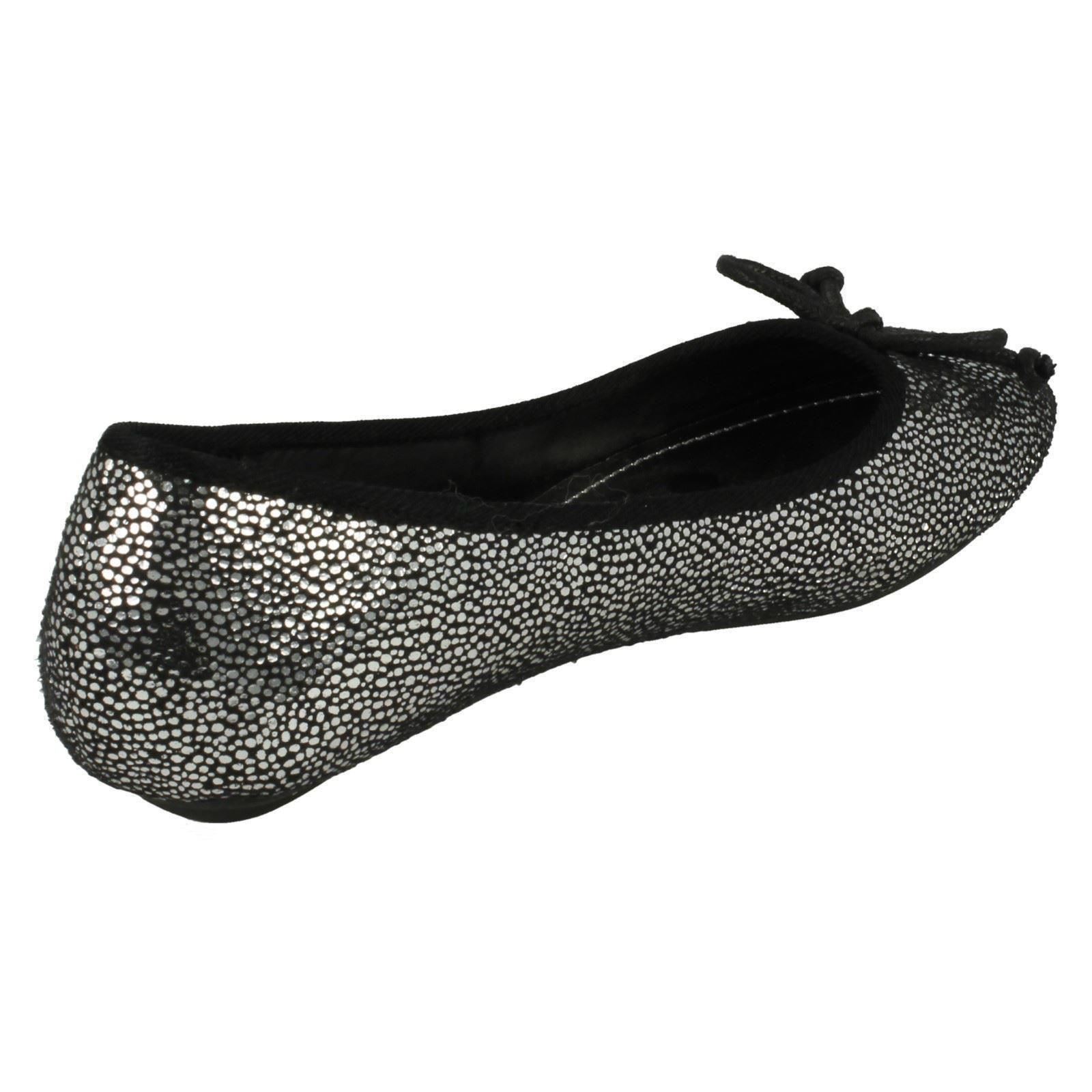Girls Spot On Ballerina Bow Detail Flat /'Shoes/'