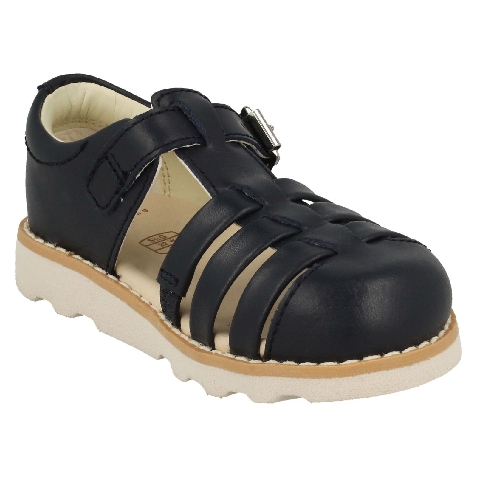 Childrens Boys Girls Clarks Closed Toe Sandals Crown Stem