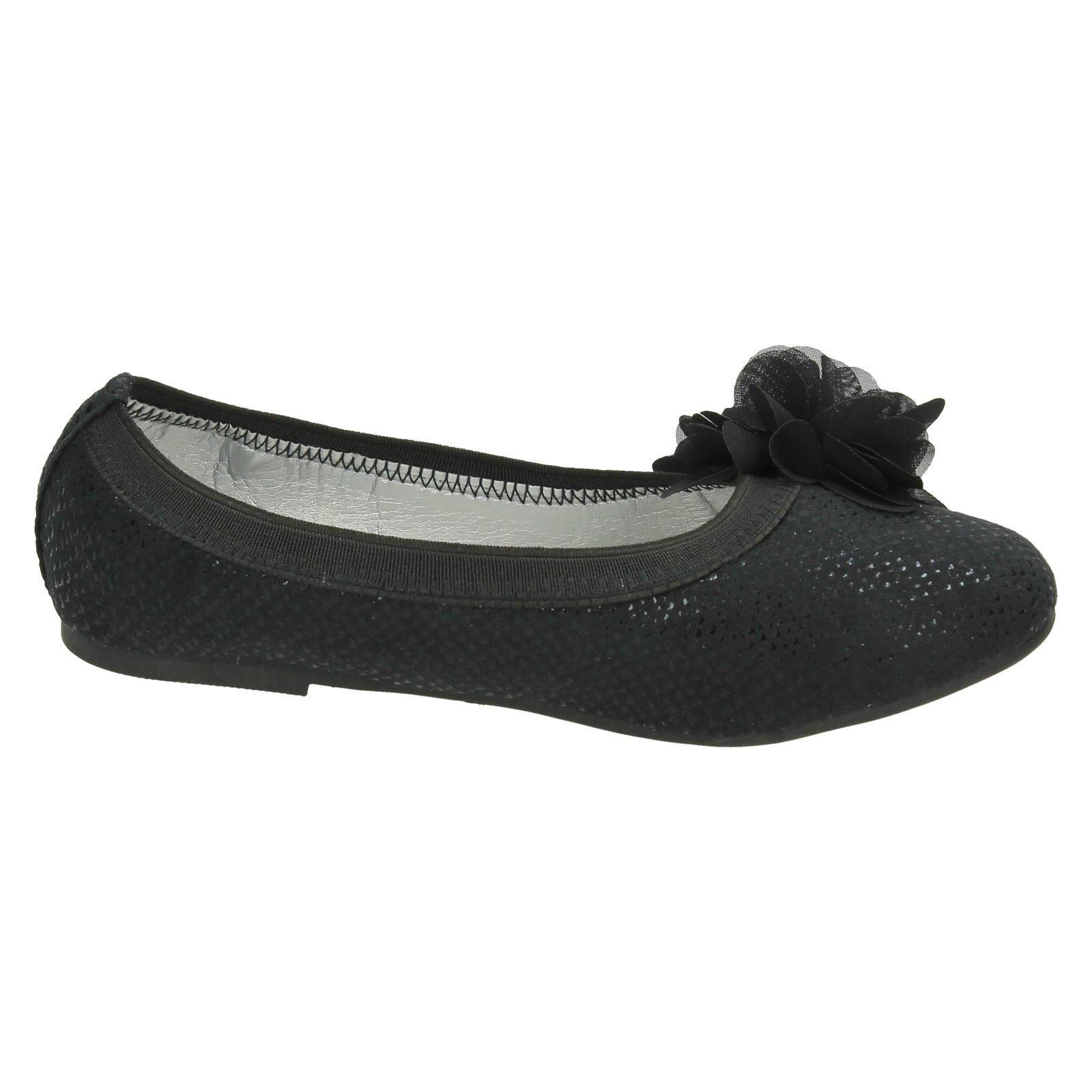 Girls Spot On Flat Slip On Ballerina Shoes