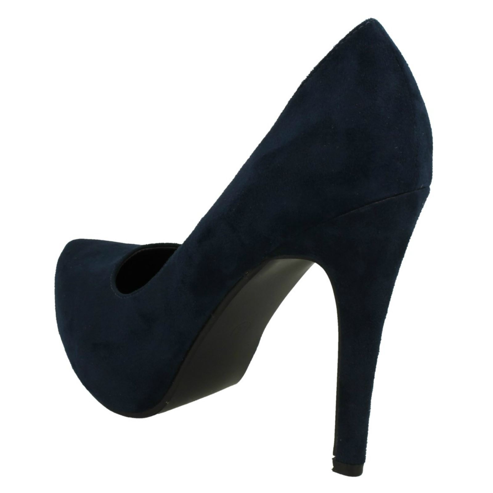 Ladies Spot On High Heel Platform Court Shoes