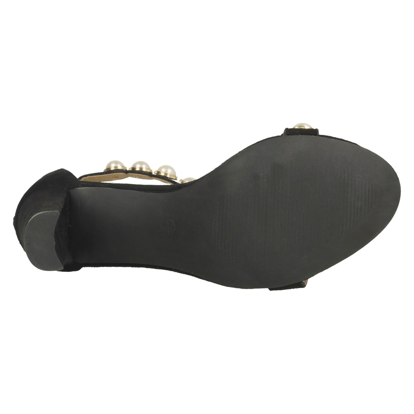 Anne Michelle Ladies Pearl Trim Mule Sandals