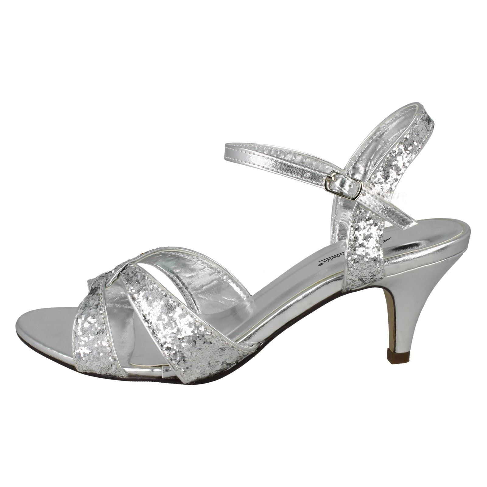 Ladies Peep Toe Mid Heel Sandal *Anne Michelle*