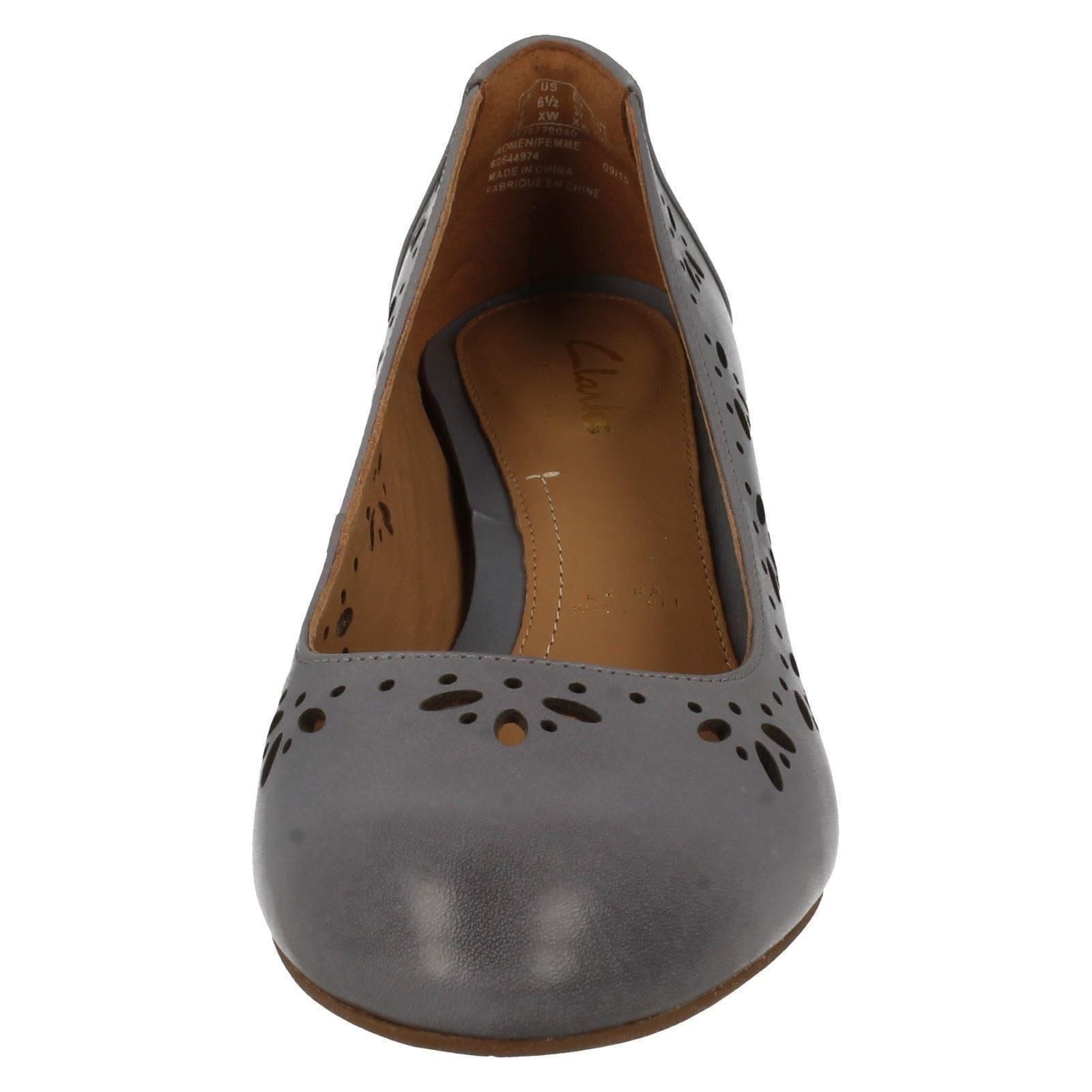 Clarks Ladies Low Heeled Court Shoes Denny Dazzle
