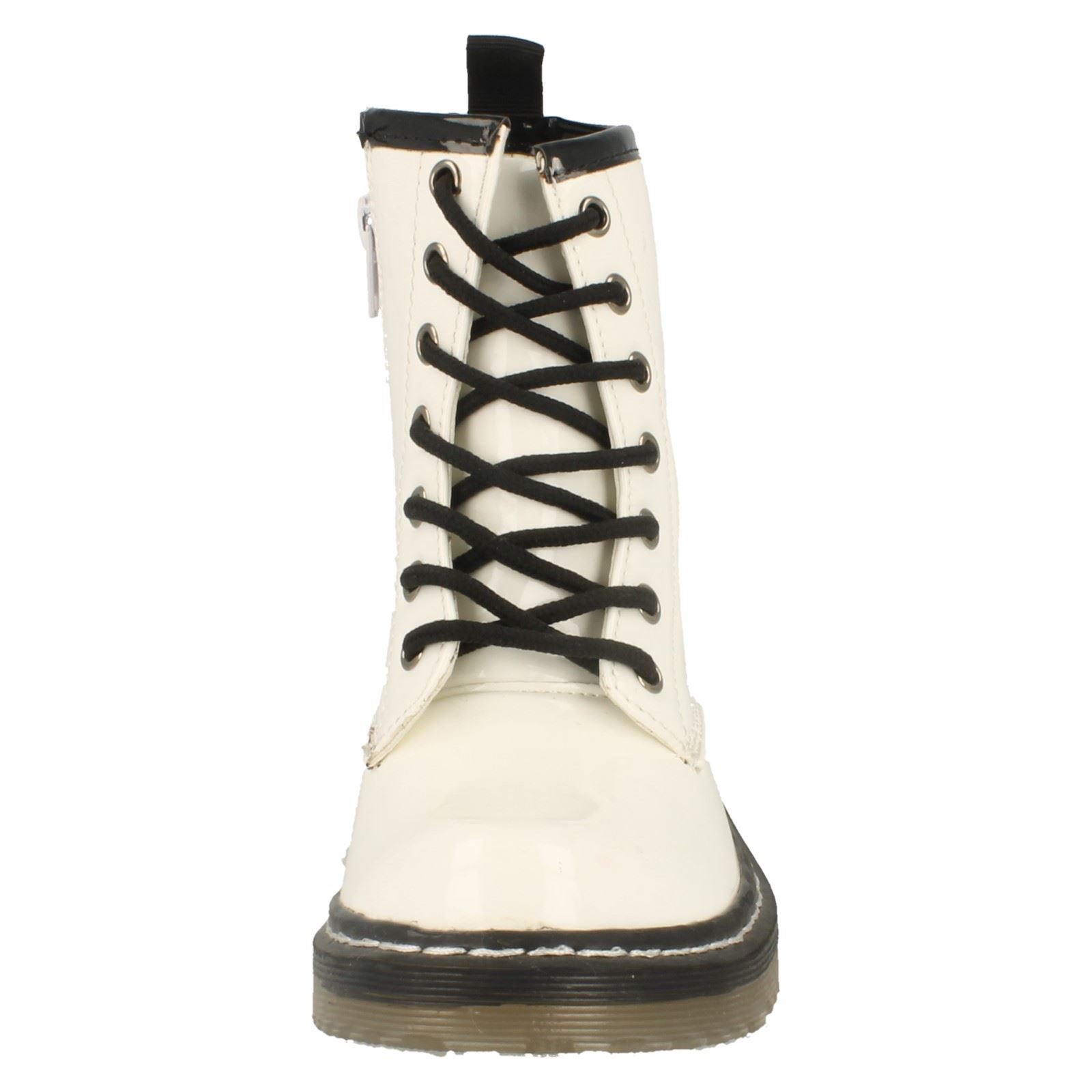 Girls Spot On /'Chunky Sole Zip Up Ankle Boots/'