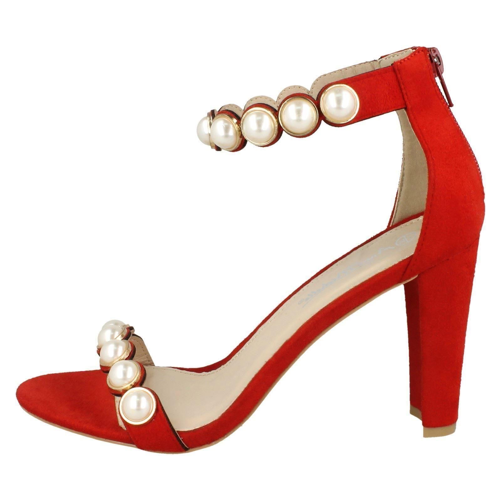 Anne Michelle Ladies Pearl Trim Mule Sandals