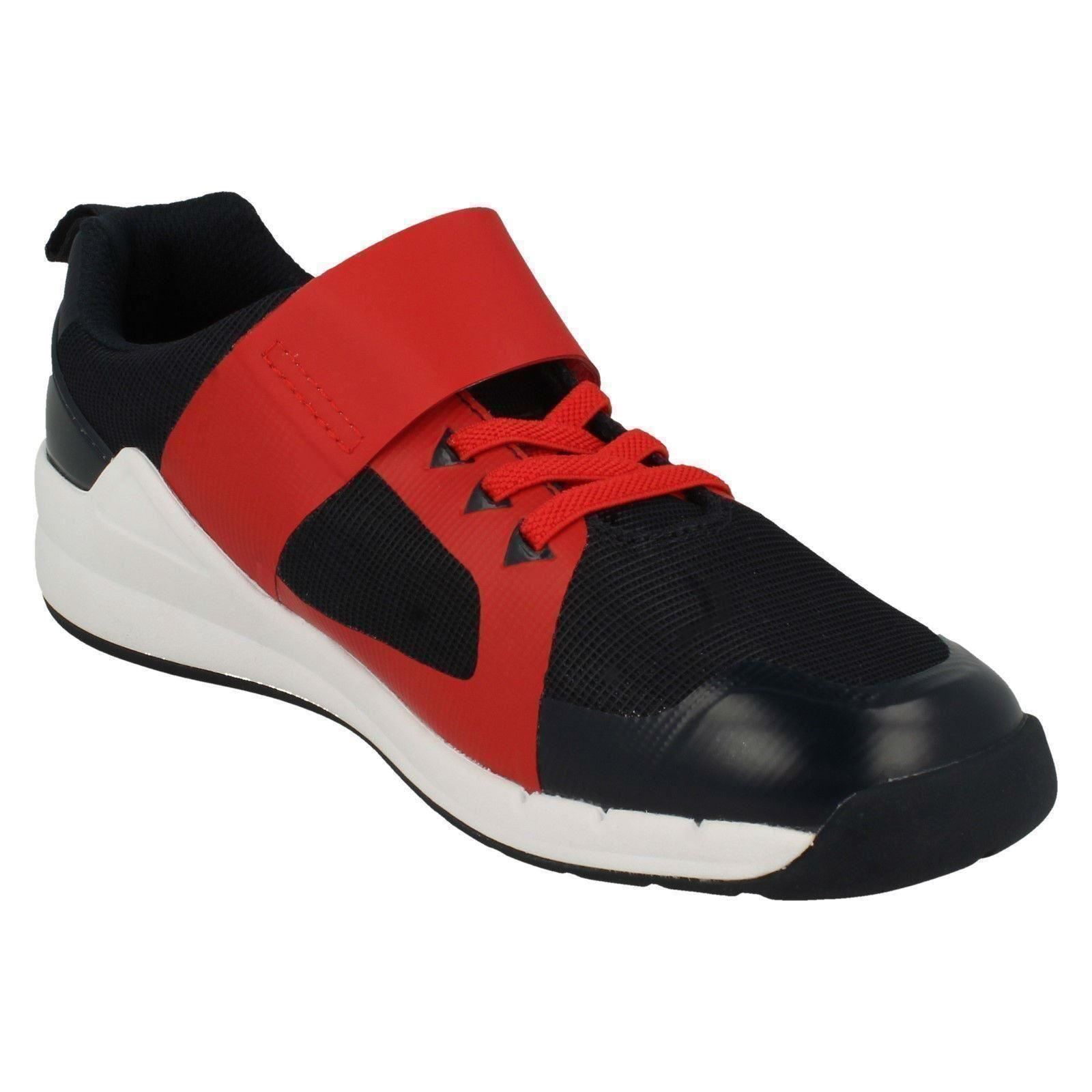 Boys Clarks Elasticated Lace Detailed Trainers Orbit Race