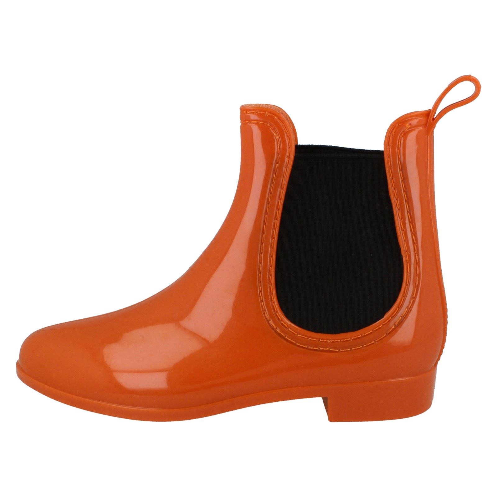 Ladies Spot On Flat Ankle Wellington Boots