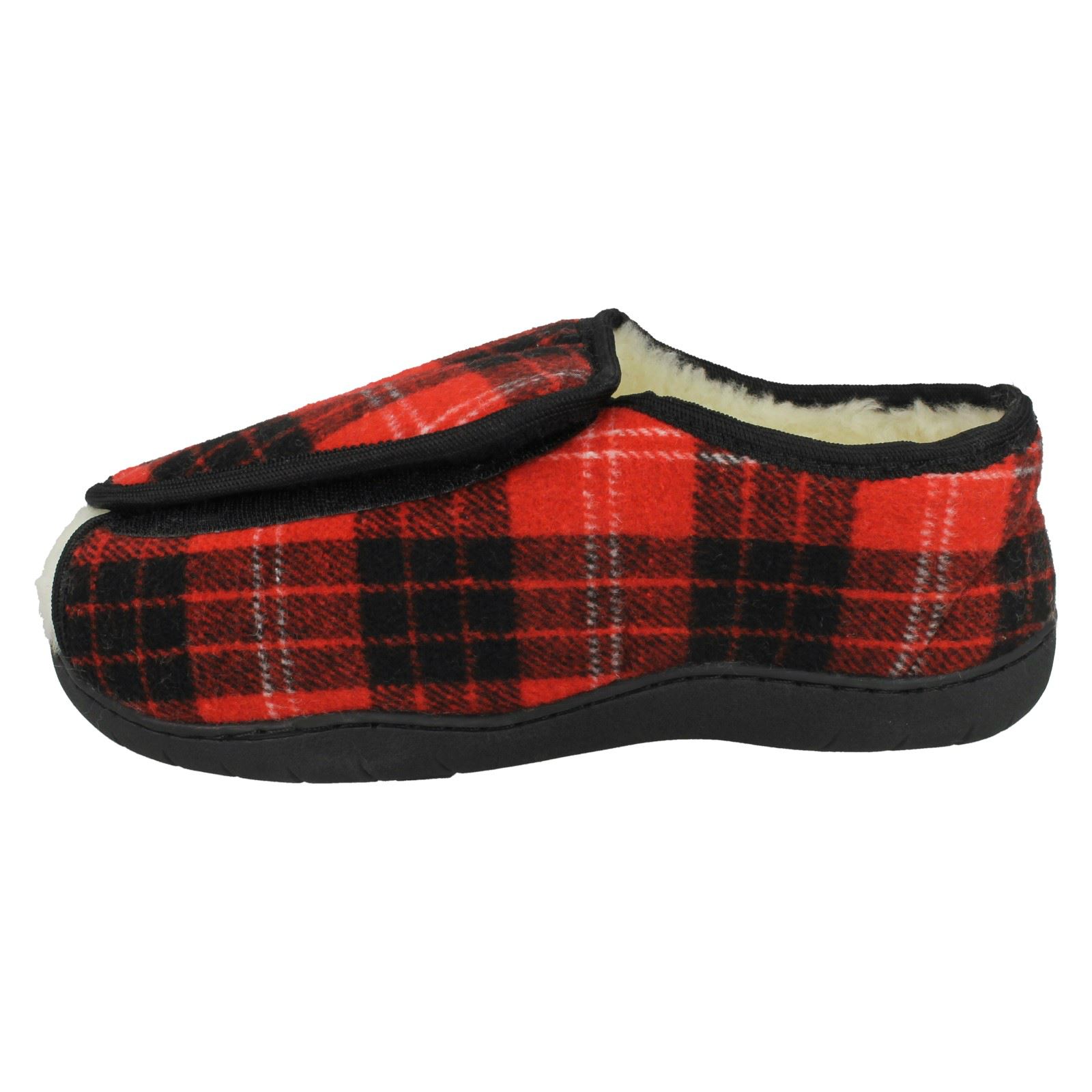 Slippers Ladies Spot On Open Toe Wide Fit