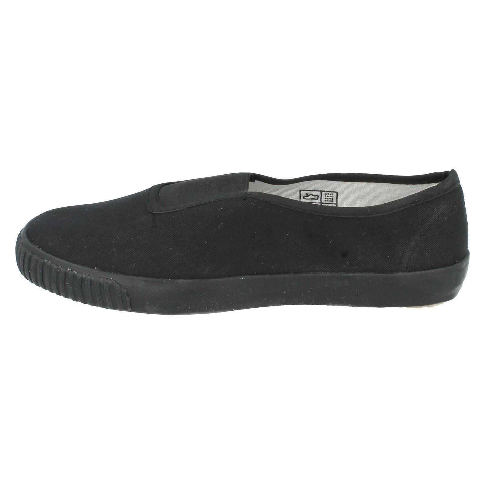 Childrens Unisex Spot On Slip On /'Plimsolls/'