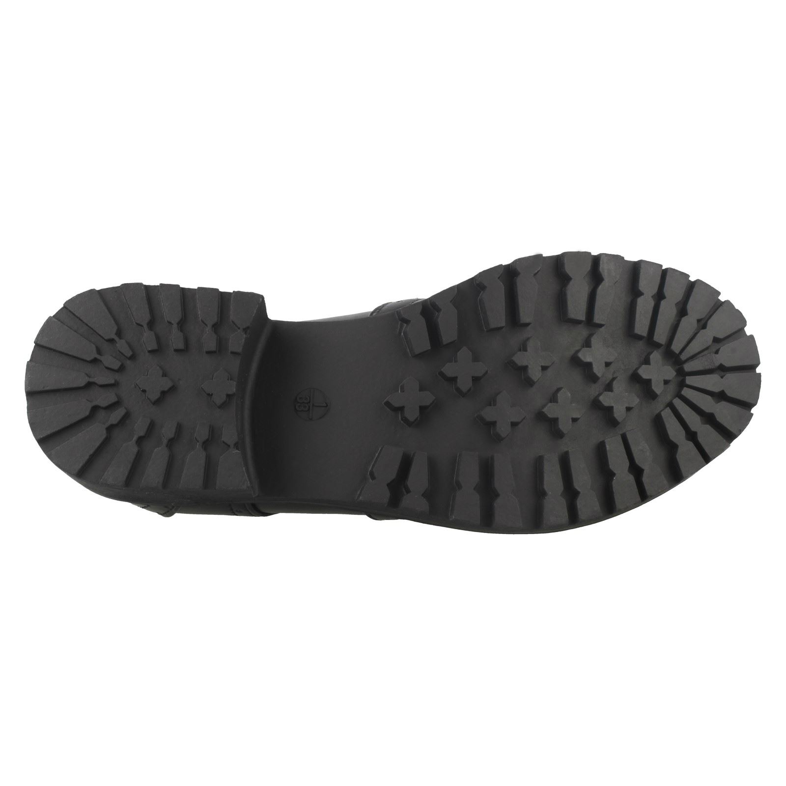 Girls Spot On Mid Chunky Heel Brogue School Shoes *H3071*