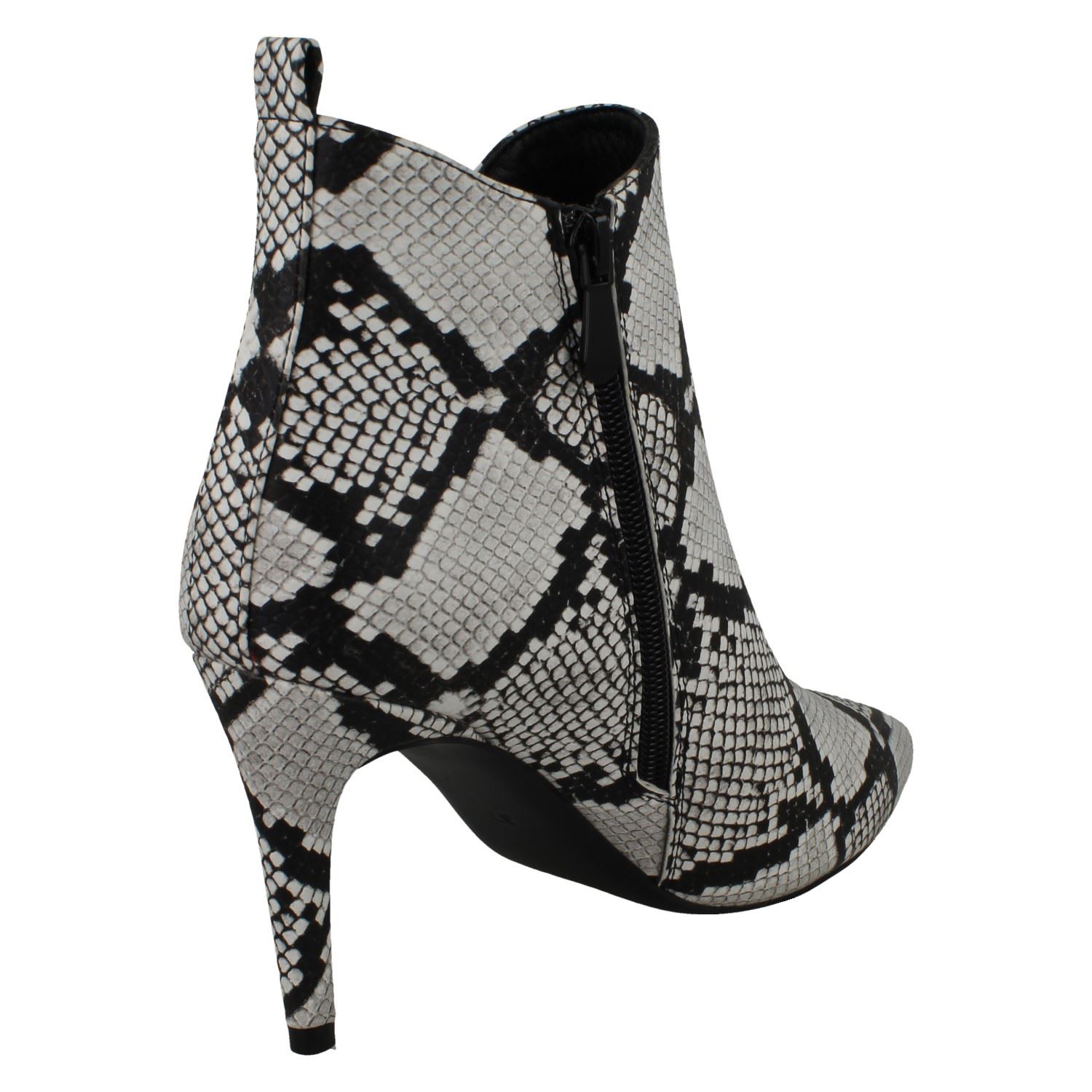 Femmes Spot On Serpent Imprimé /"Bottines/'s