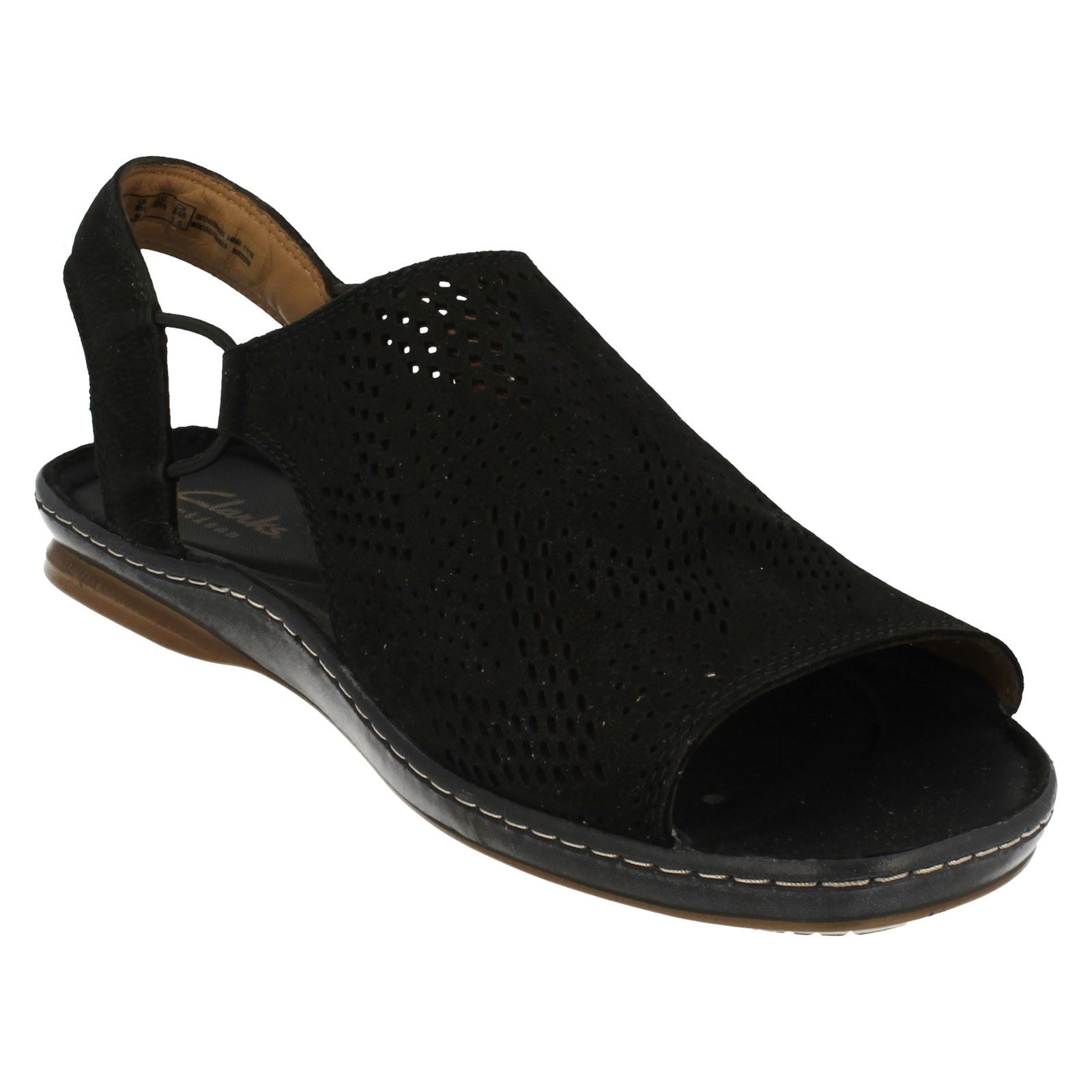 Clarks Ladies Slip On Flat Sandals Sarla Cadence