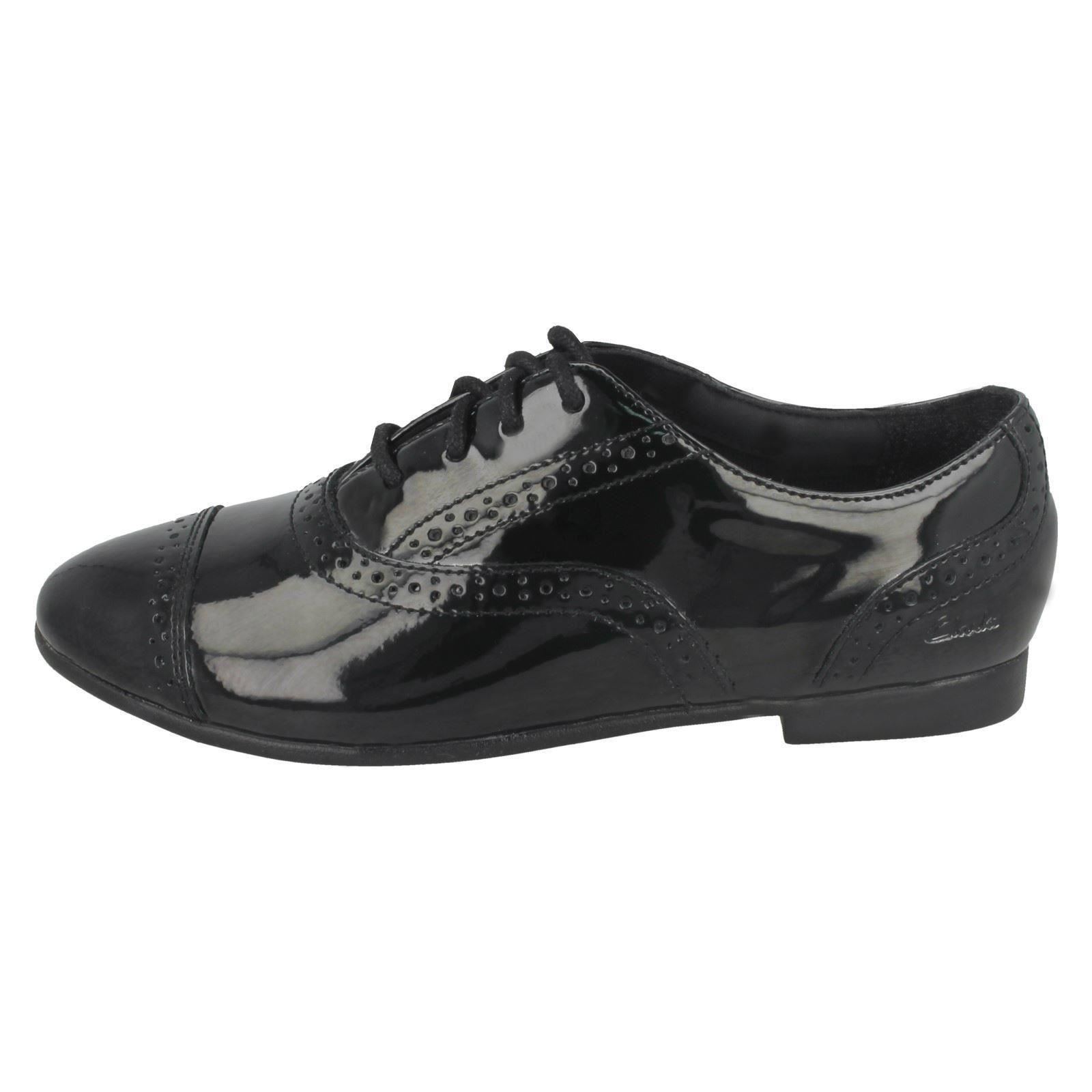 Girls Clarks Selsey Cool Brogue Style School Shoes