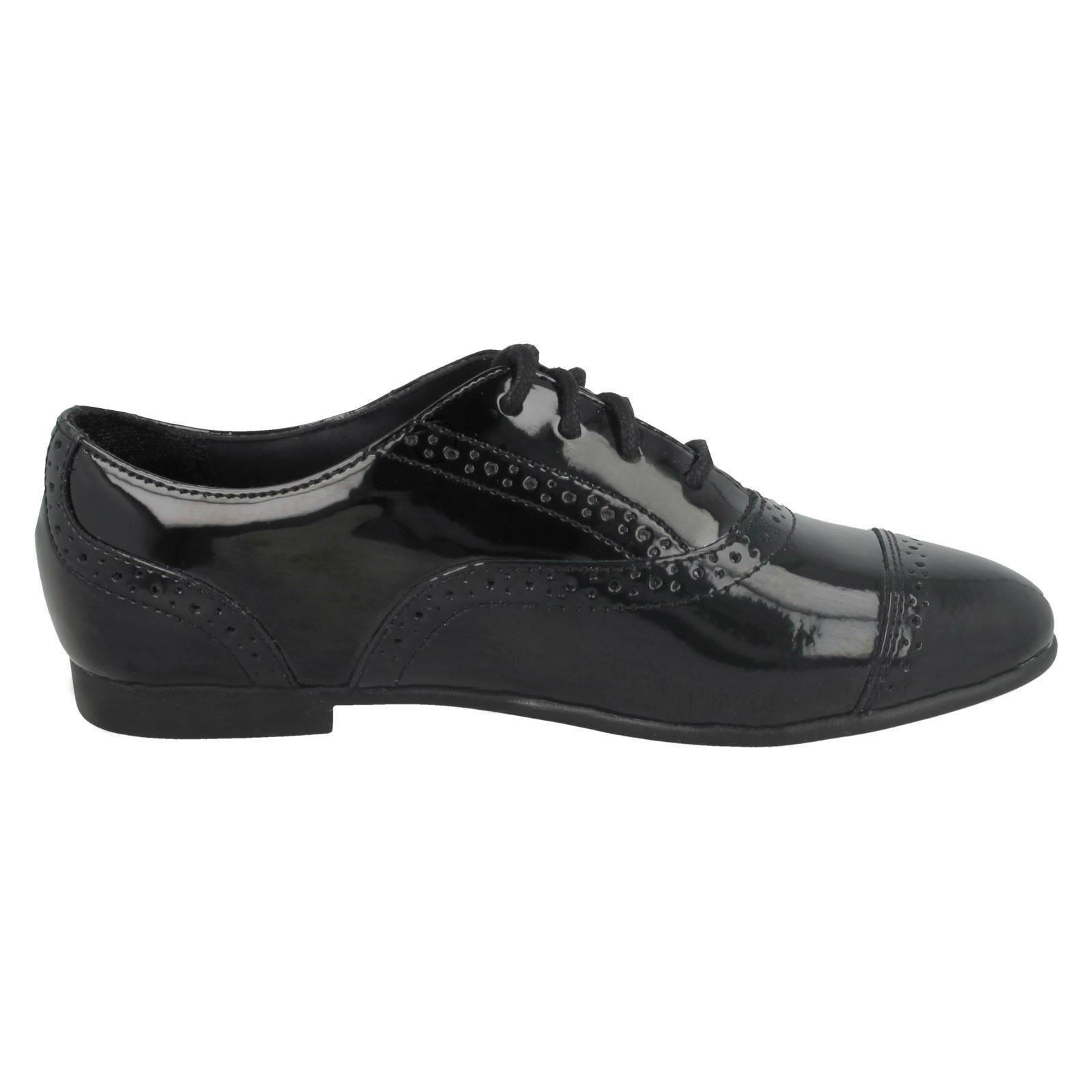 Girls Clarks Selsey Cool Brogue Style School Shoes