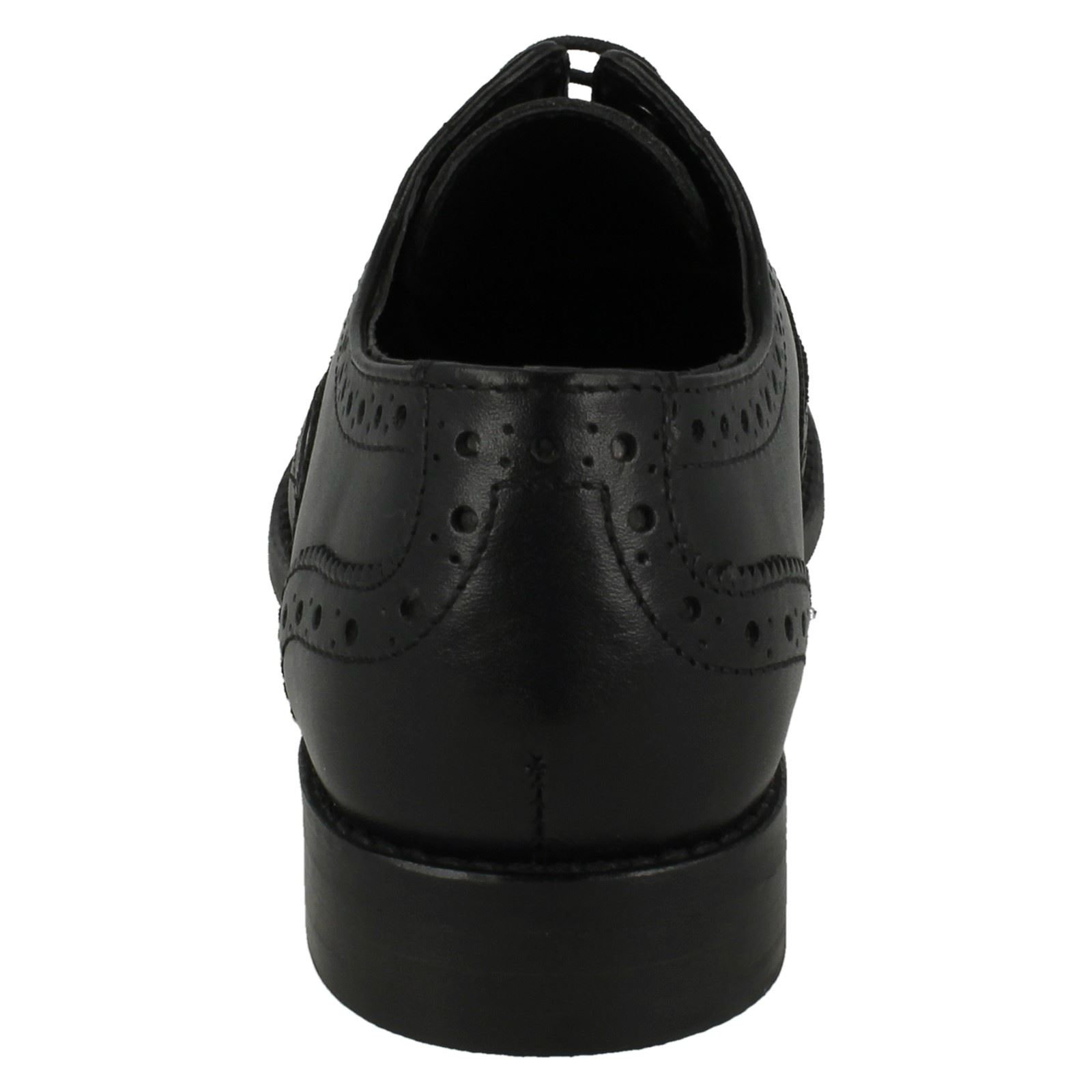 Ladies Leather Collection Low Heel Lace Up /'Brogue/' Shoes