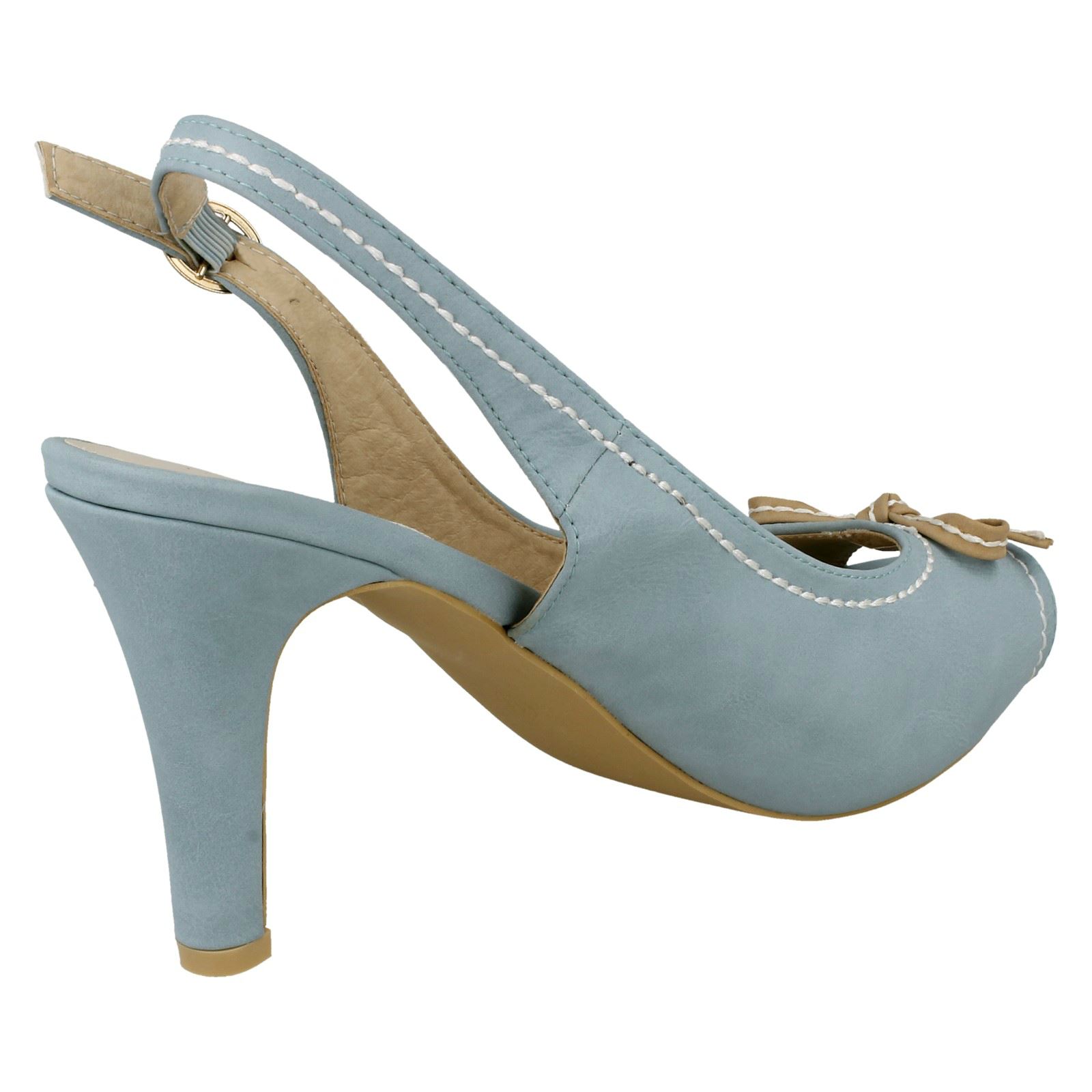 Anne Michelle Ladies Slingback Peep Toe Sandals