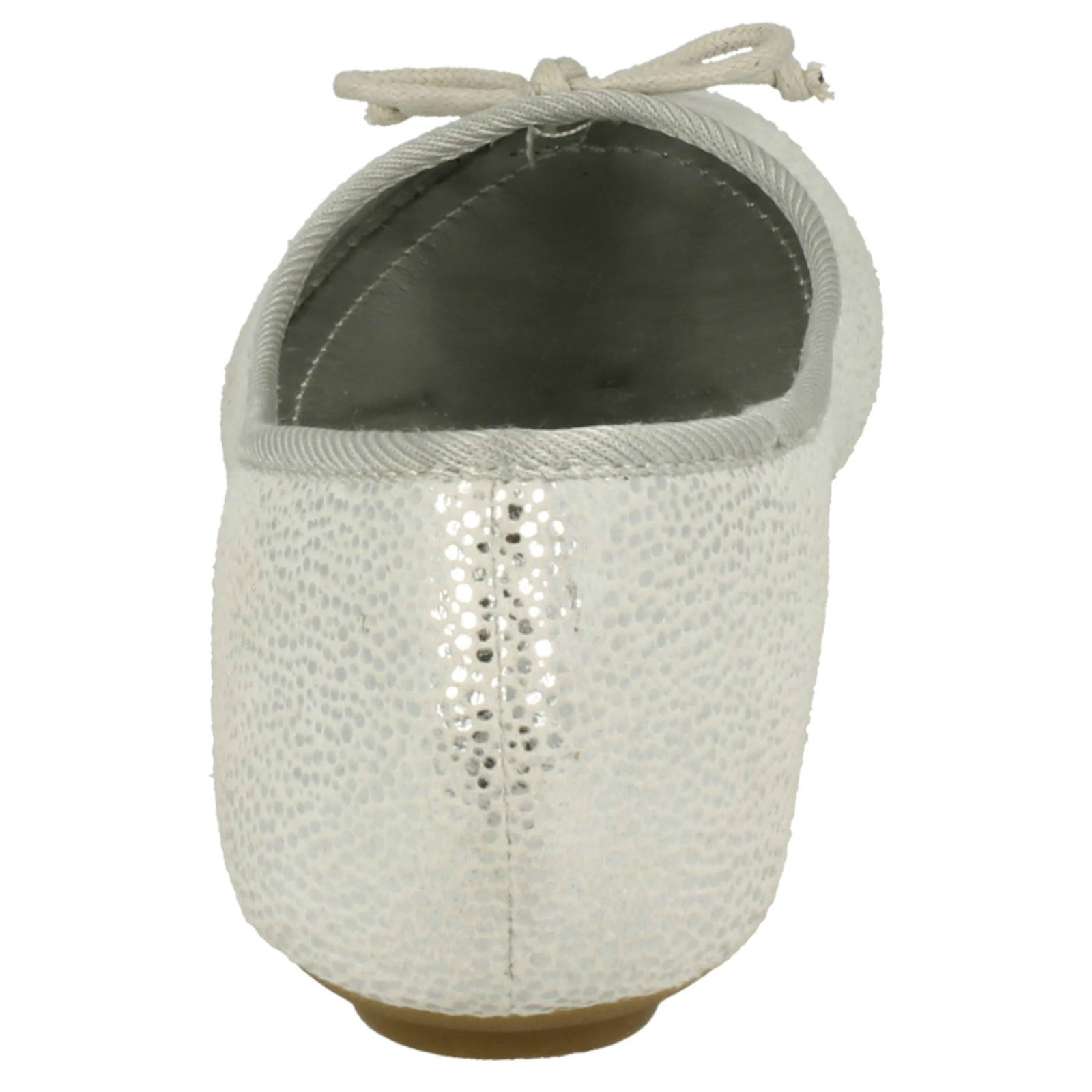 Girls Spot On Ballerina Bow Detail Flat /'Shoes/'