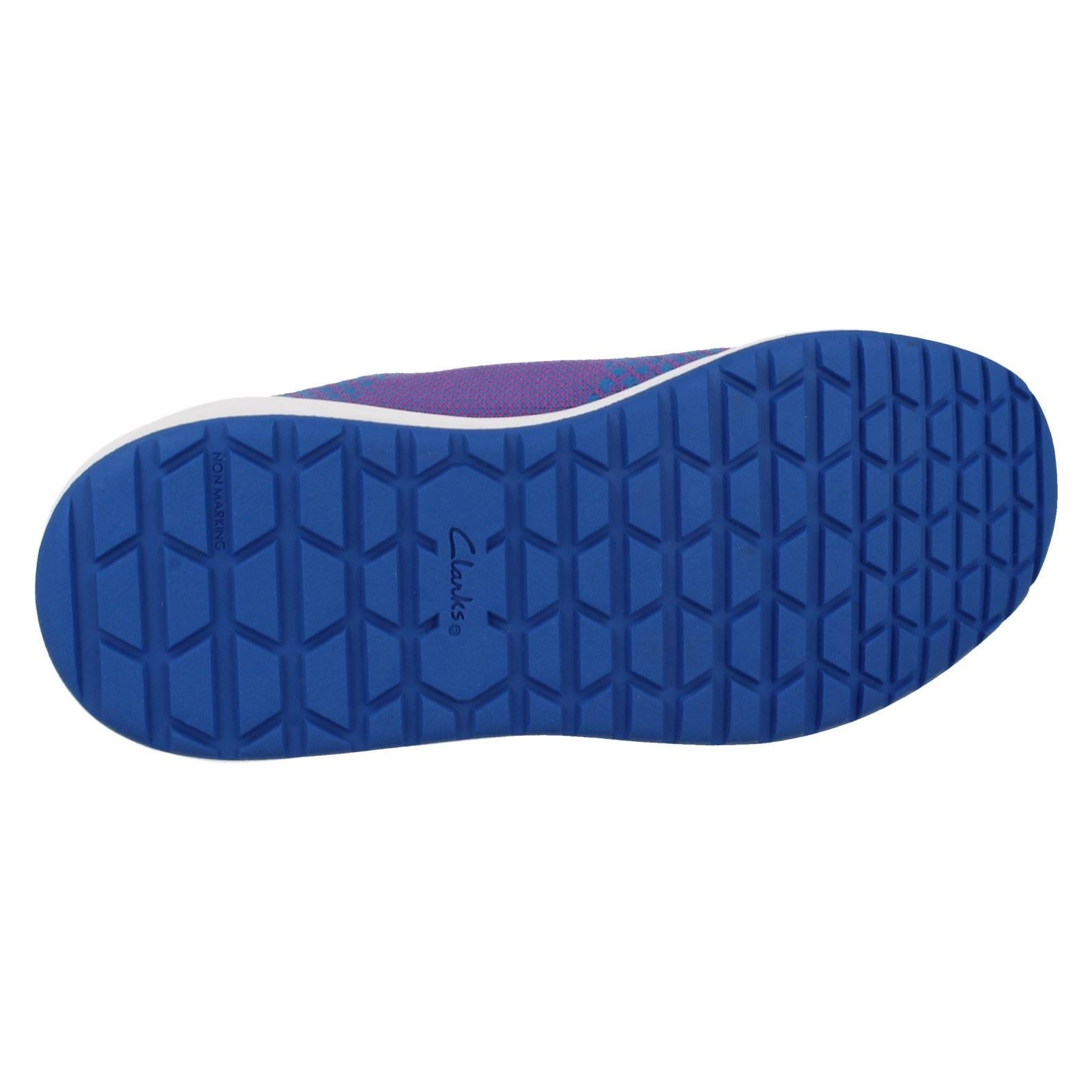 Girls Clarks Casual Trainers Frisby Fun