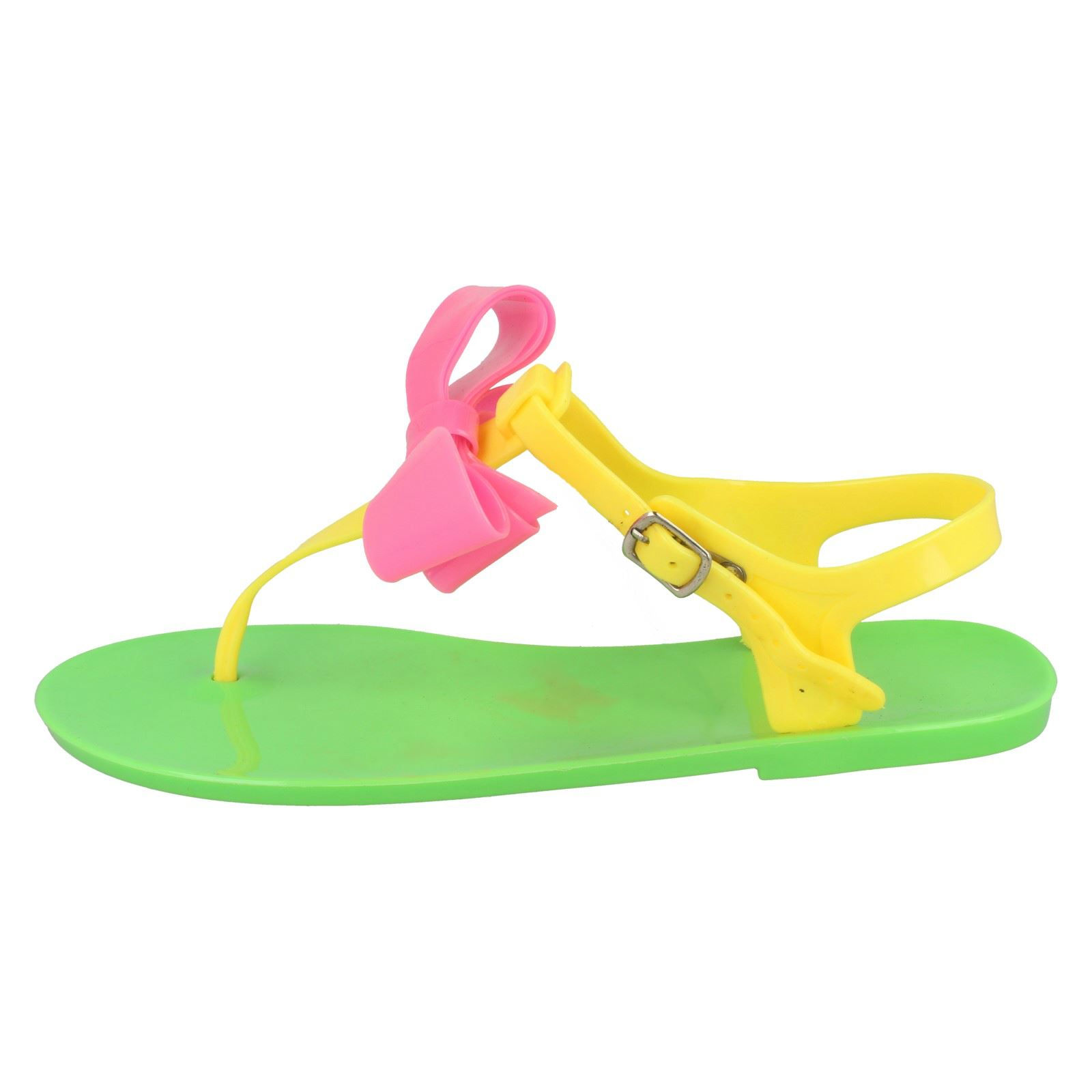 Girls Spot On Toe Post Bow Sandals