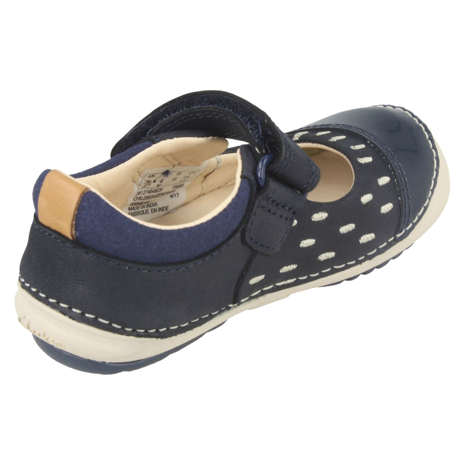 Girls Clarks First Shoes Casual Flats /'Softly Lou/'