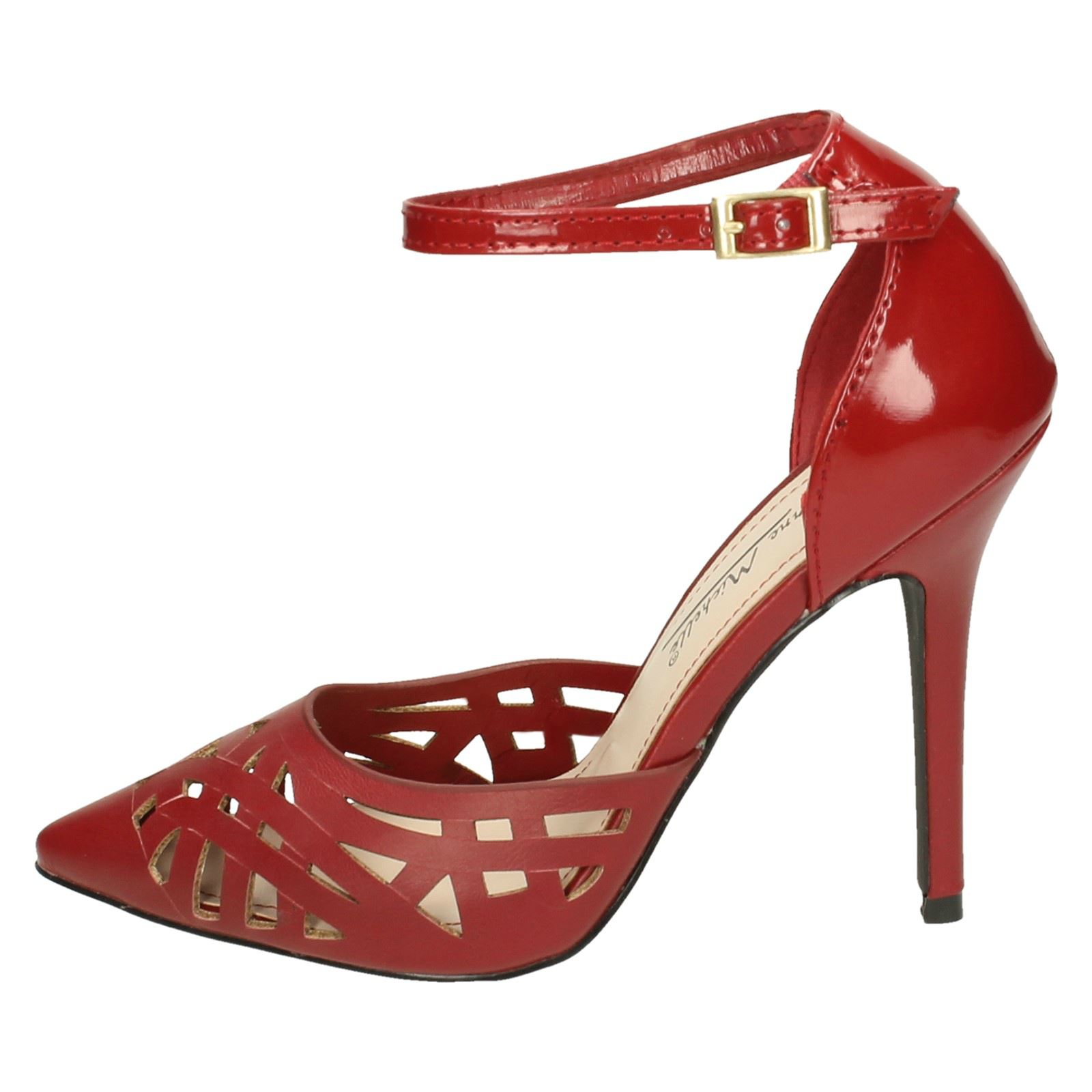 Ladies Anne Michelle Ankle Strap /'Court Shoes/'
