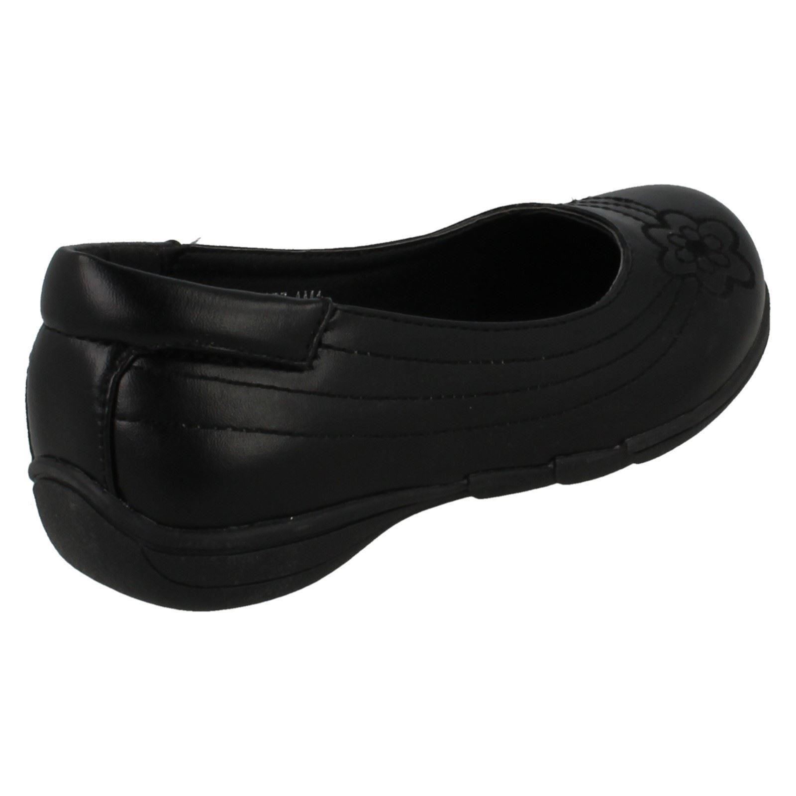 Girls Spot On Slip On /'School Shoes/'