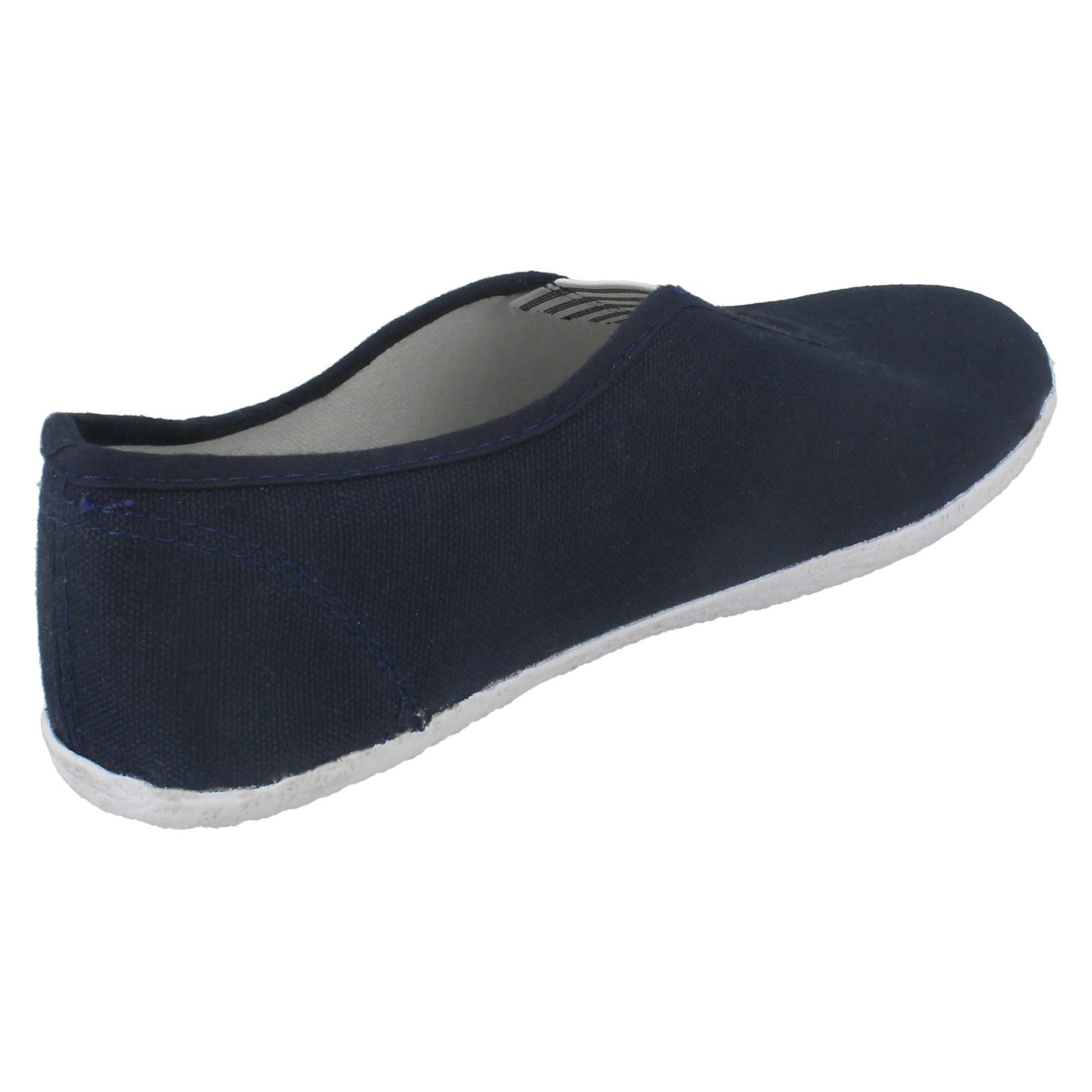Femmes Spot on Plat Gousset Plimsoll