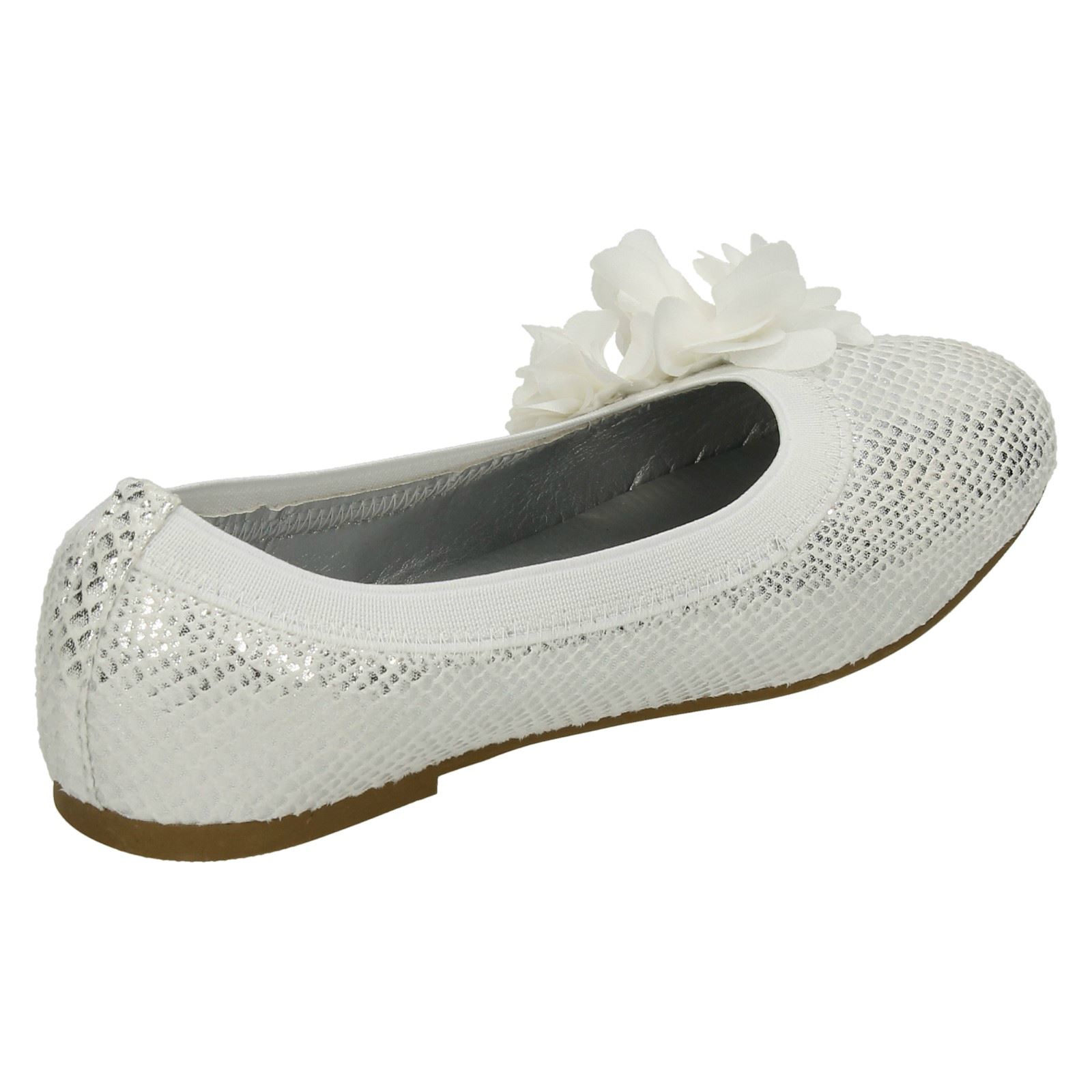 Girls Spot On Flat Slip On Ballerina Shoes