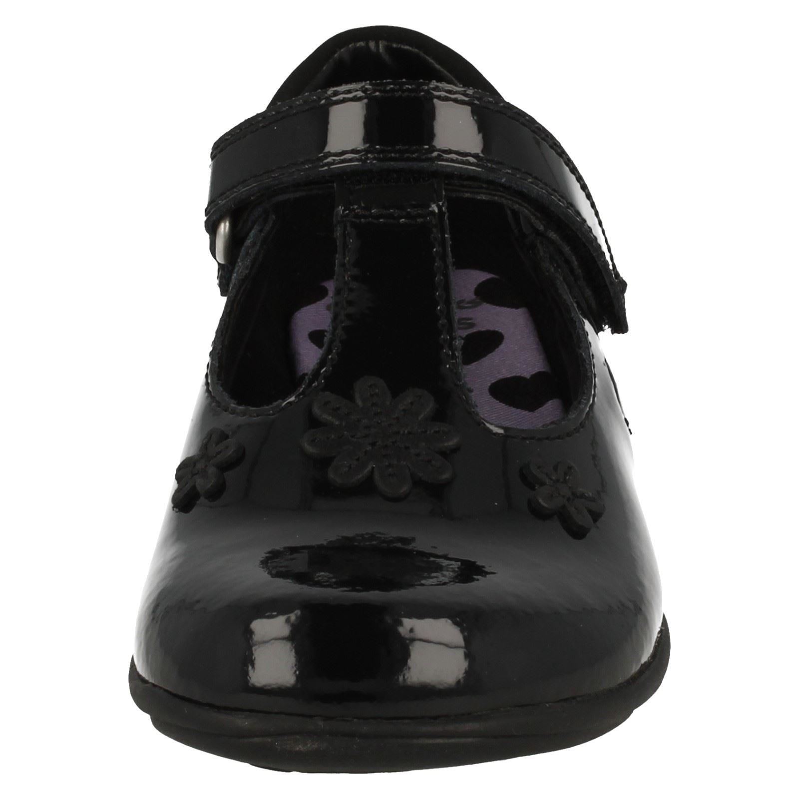 Infant Girls Clarks T-Bar Smart School Shoes With Lights *Trixi Beau*