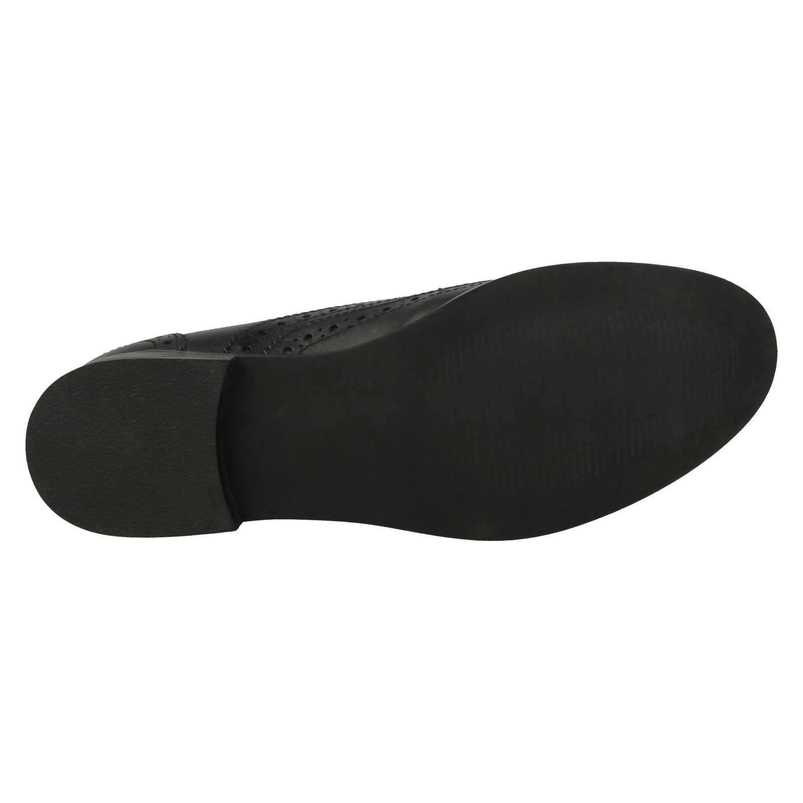 Ladies Leather Collection Low Heel Lace Up /'Brogue/' Shoes