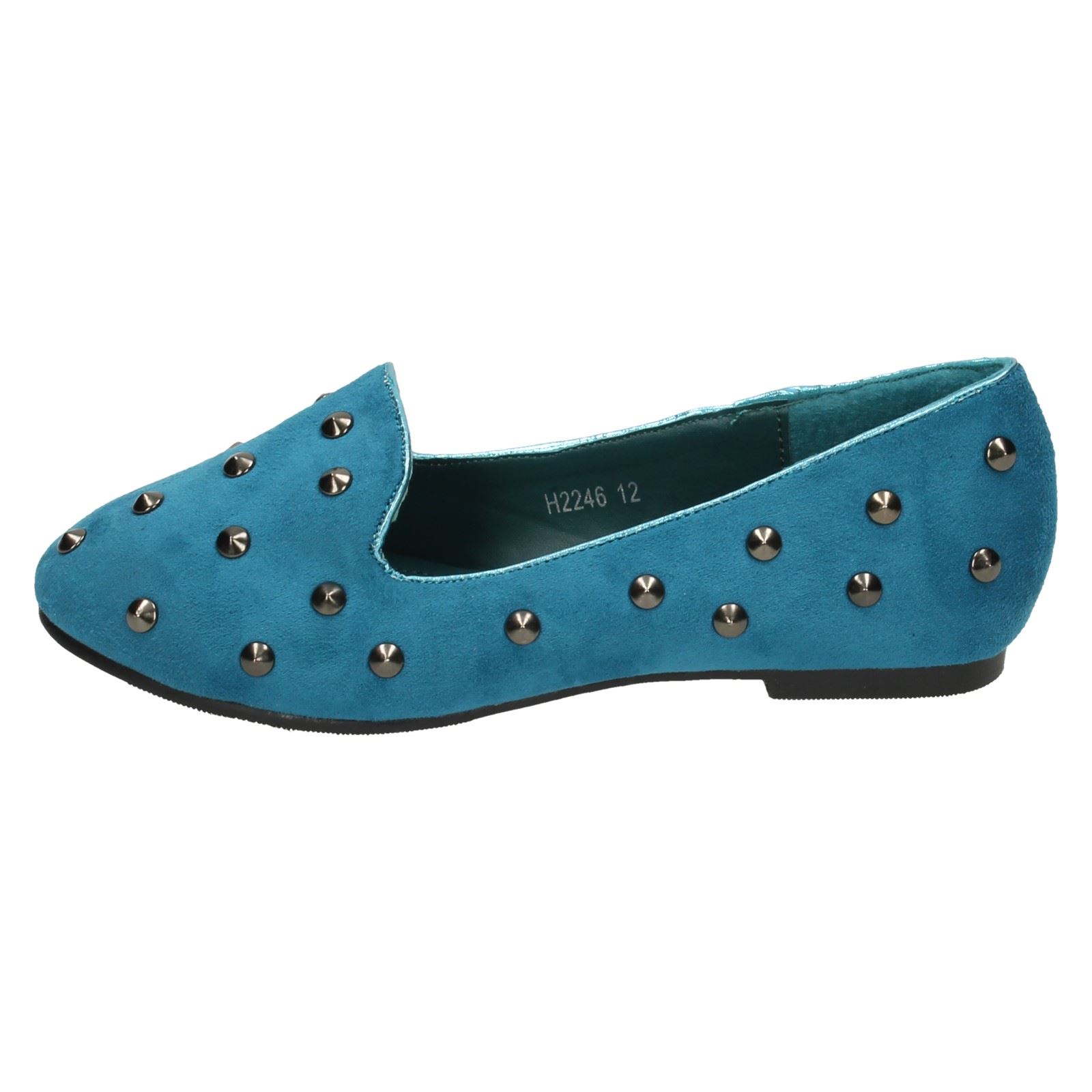Girls Cutie Studded Loafer Flat Shoes