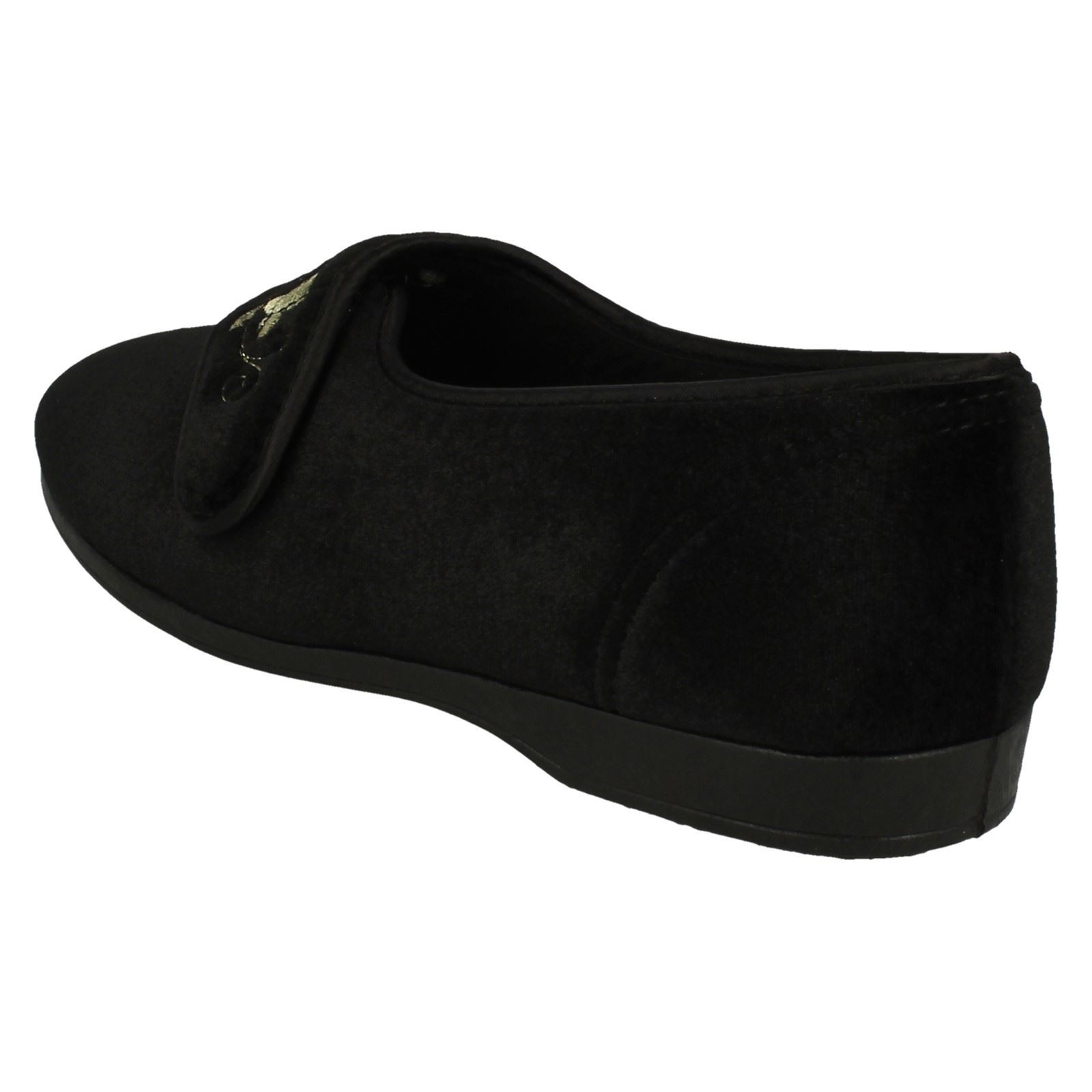Ladies Free-Step Velcro Full Slipper /'KV785/'