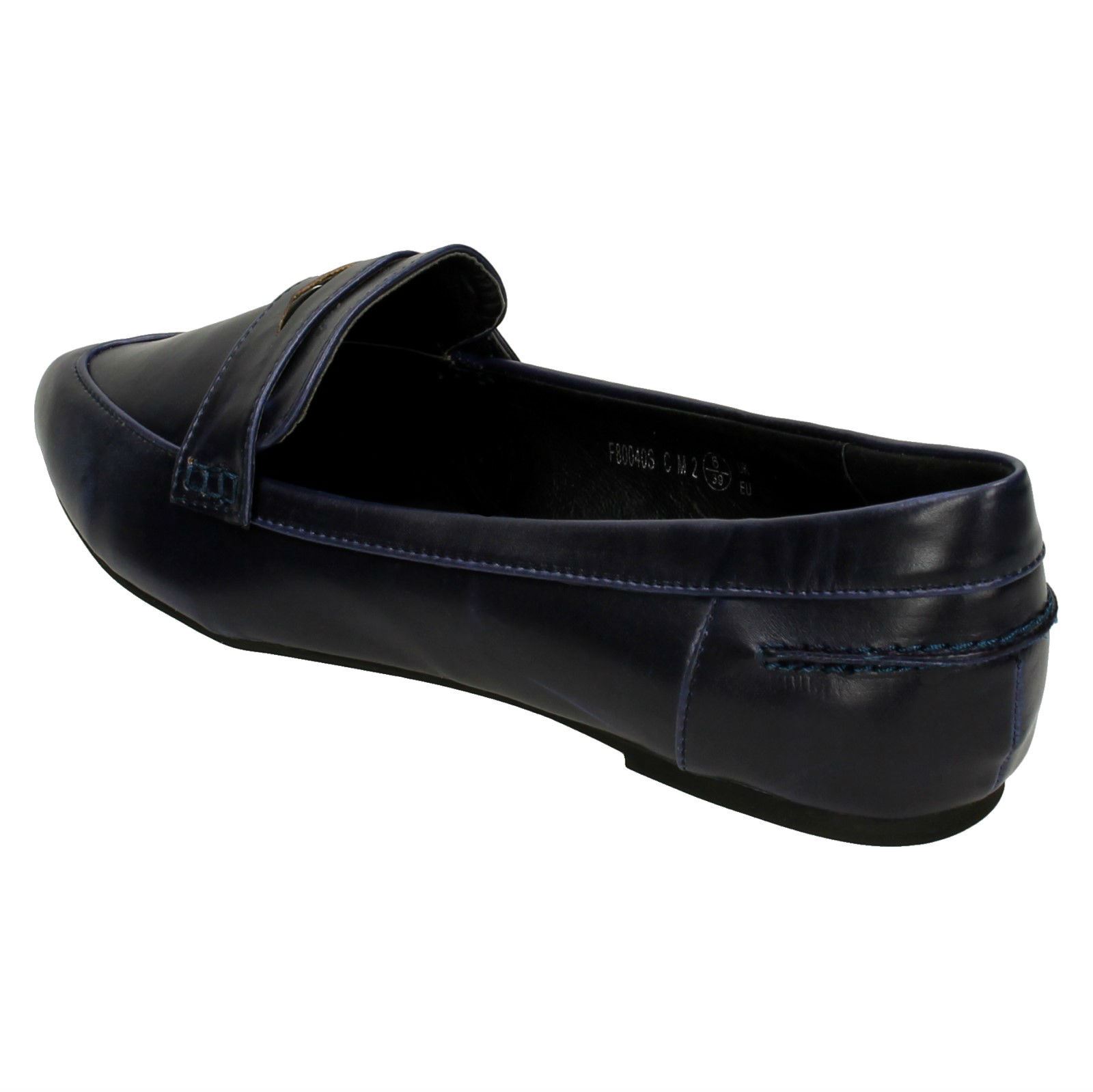 Spot On Ladies Pointed Toe Loafers