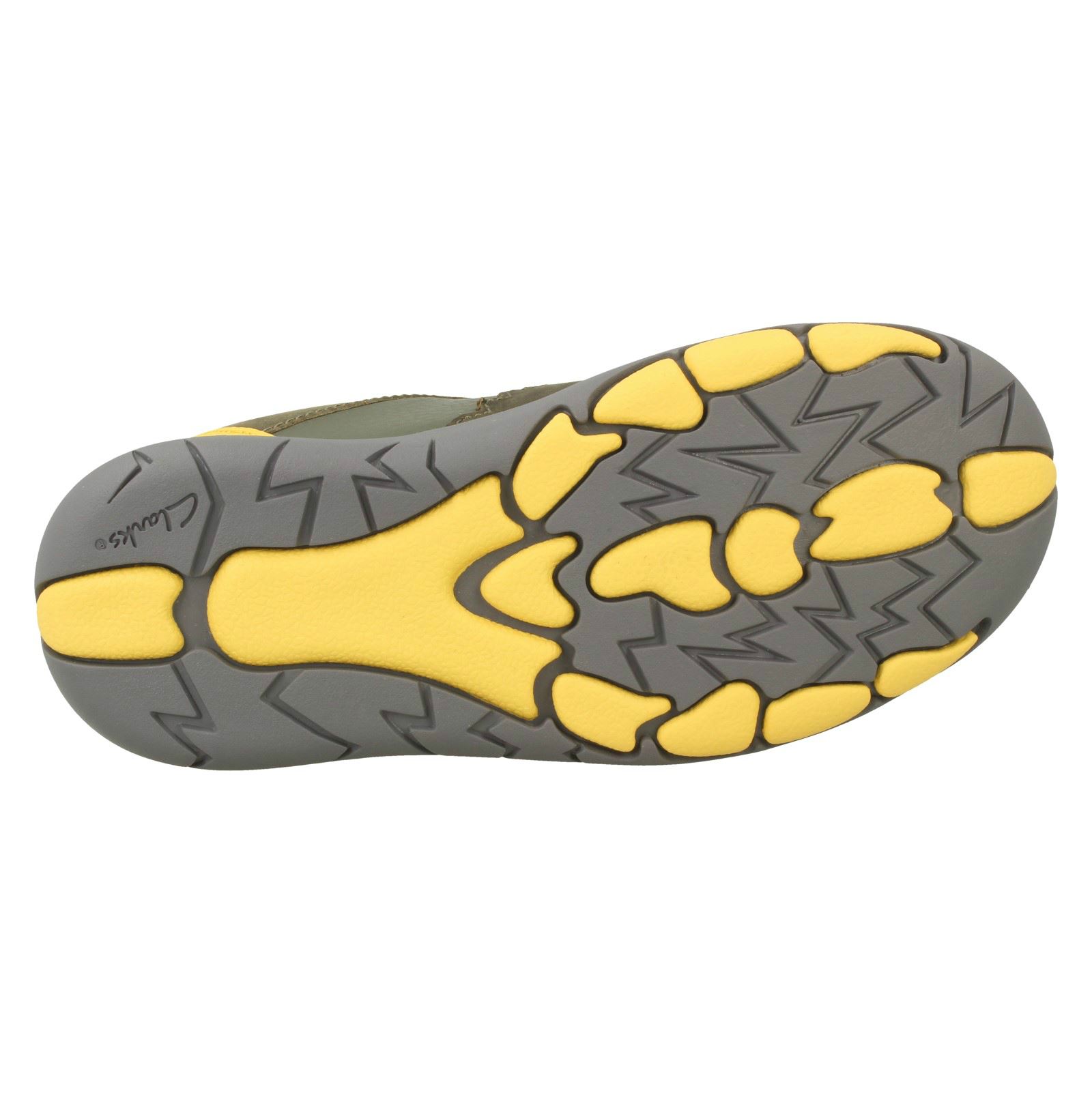 Boys Clarks Leather Hook /& Loop Shoes *Rex Quest K*